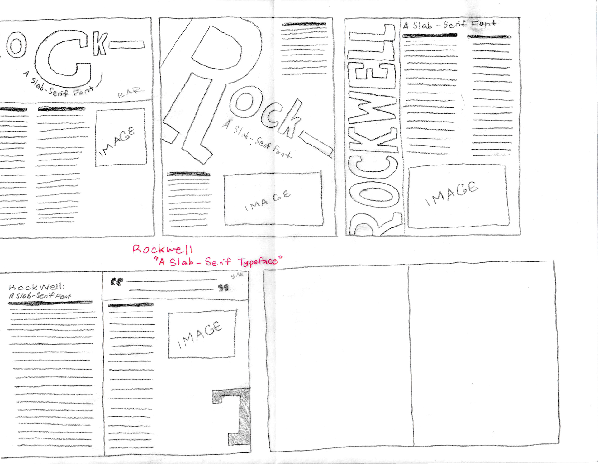 Process sketches.