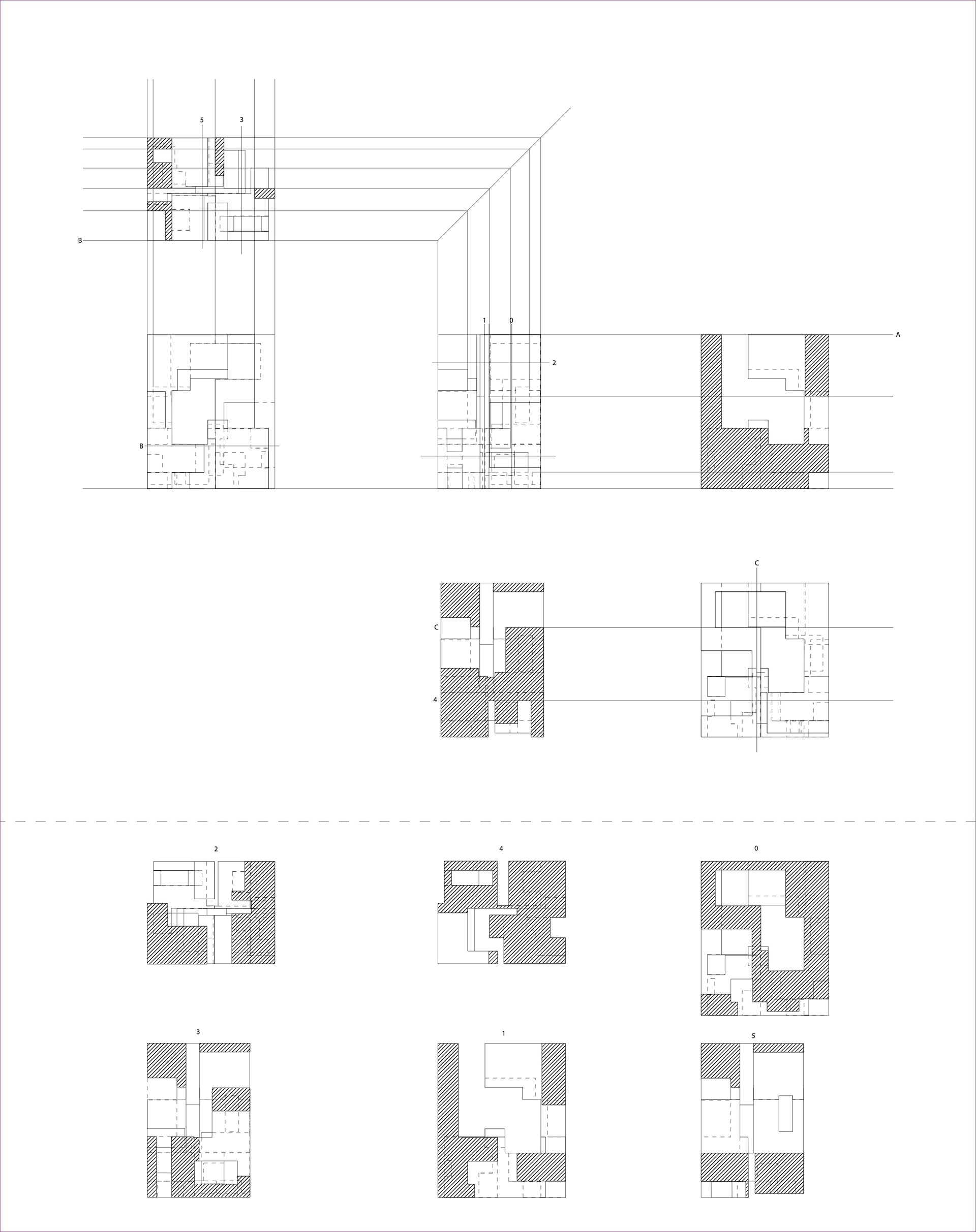 Analytical Axon Orthographic Drawings