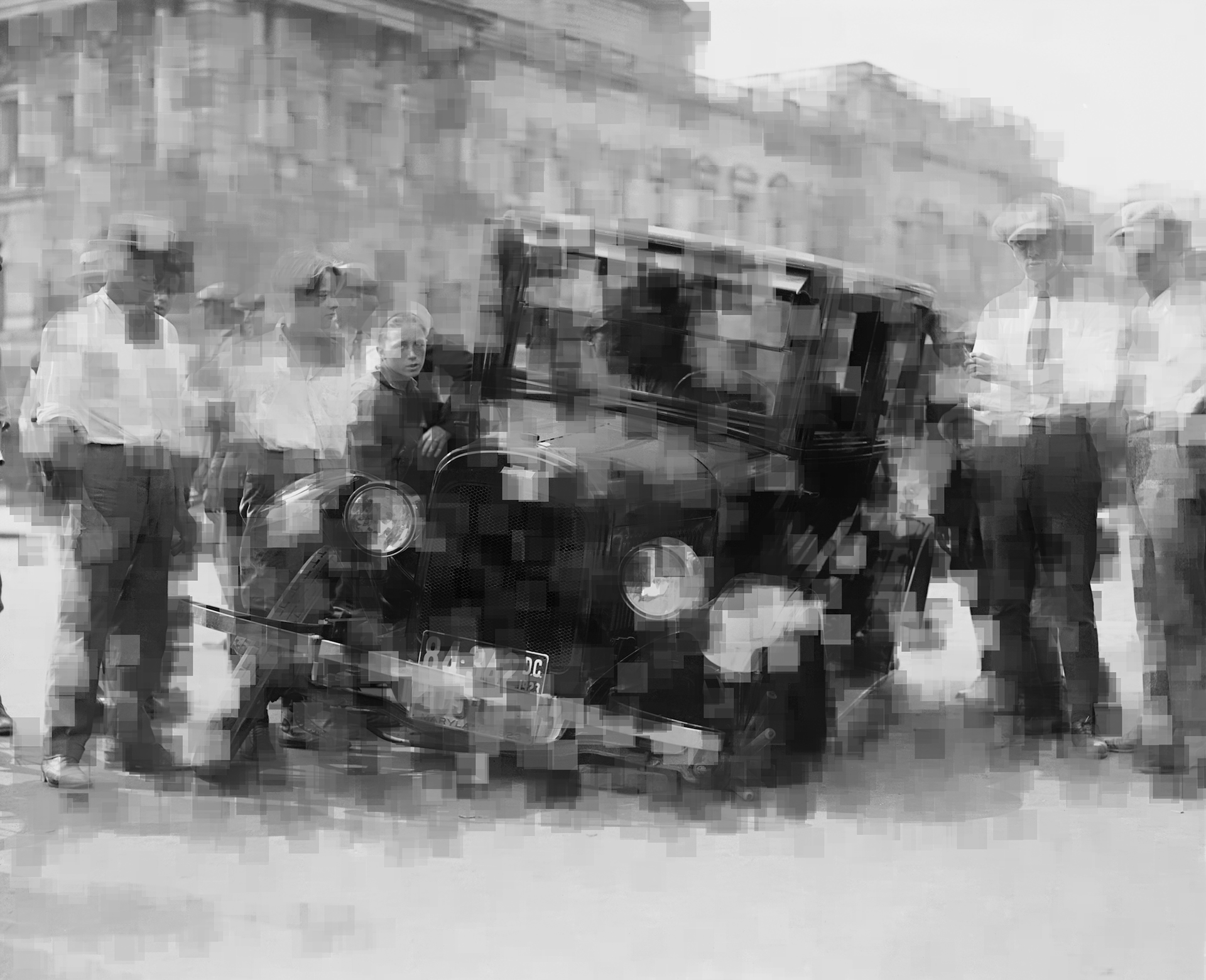 Image still showcasing the degree of pointillized blurring that can be achieved with the code.
