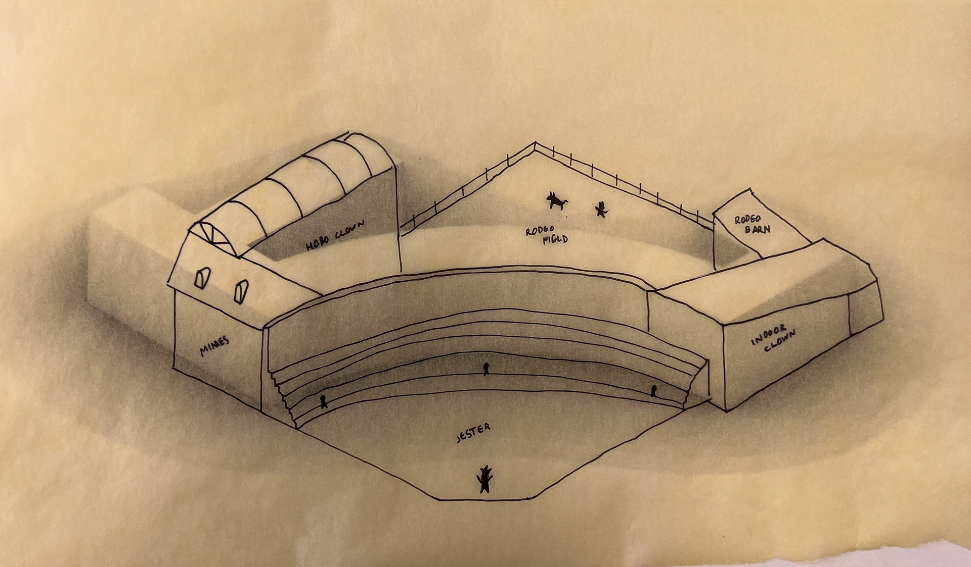My own personal sketches from our site program generation process.