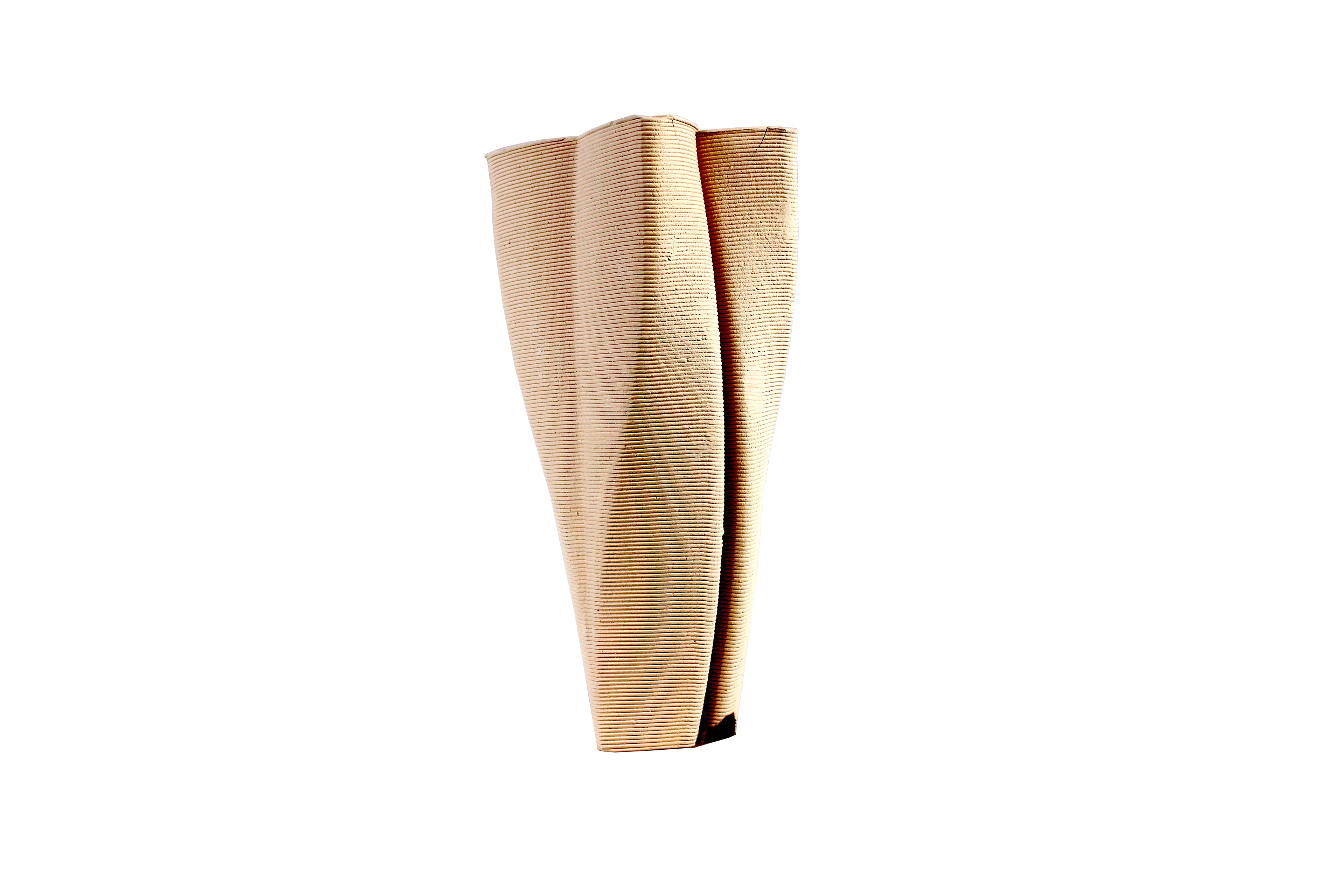 A shot of the final x-shaped 3d printed ceramic module.