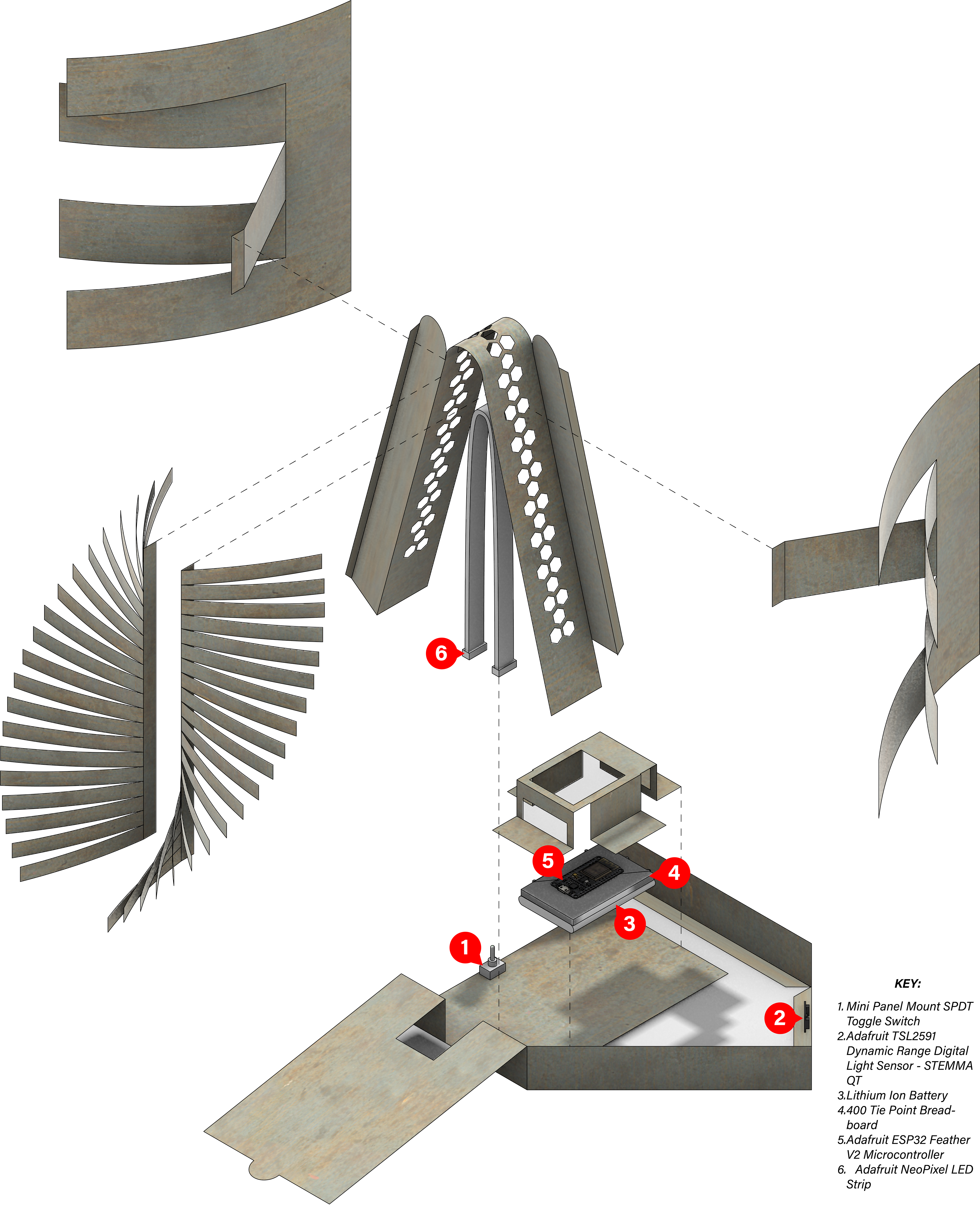Exploded Axonometric View