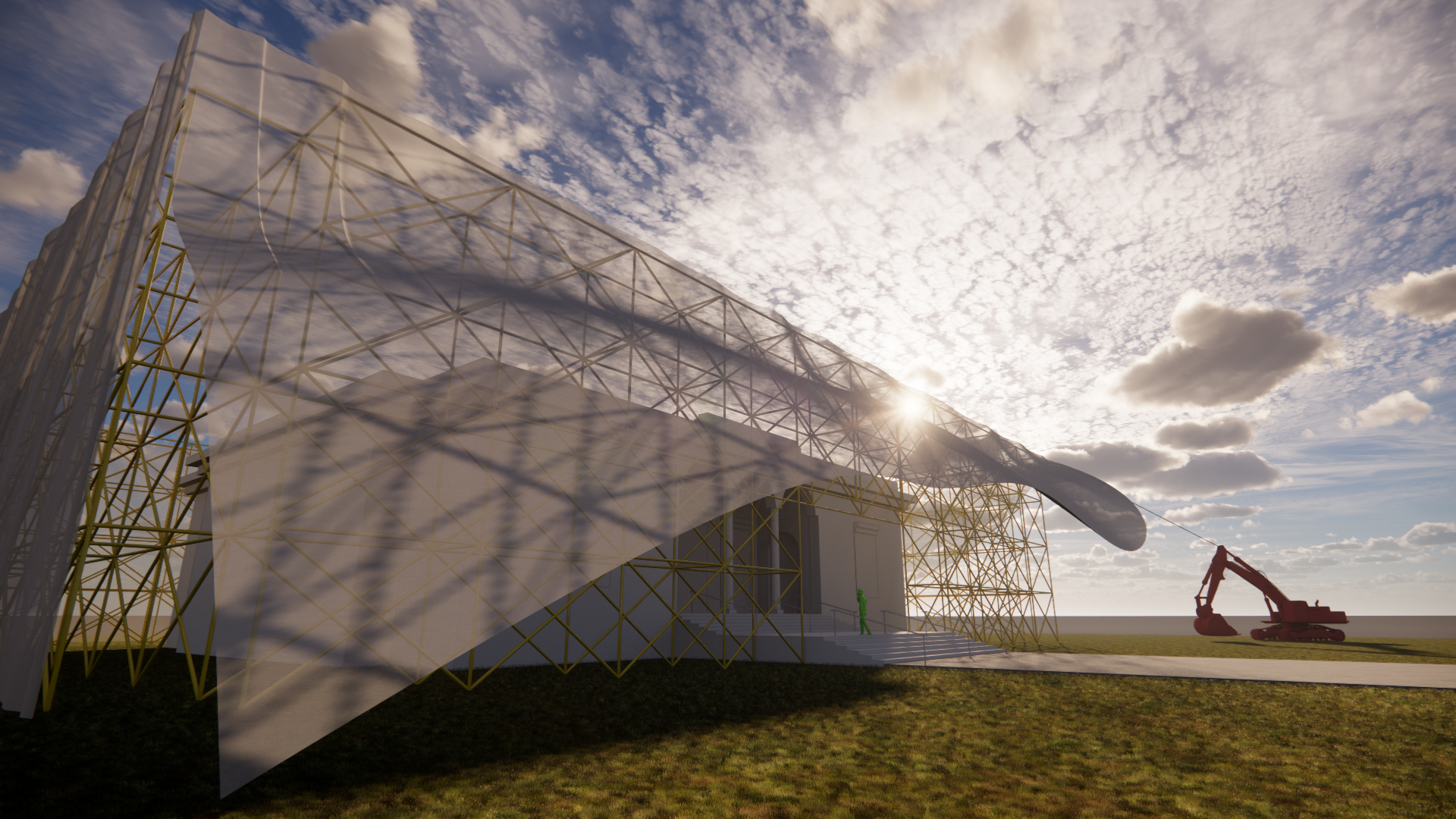 A rendered shot of the reimagined space.