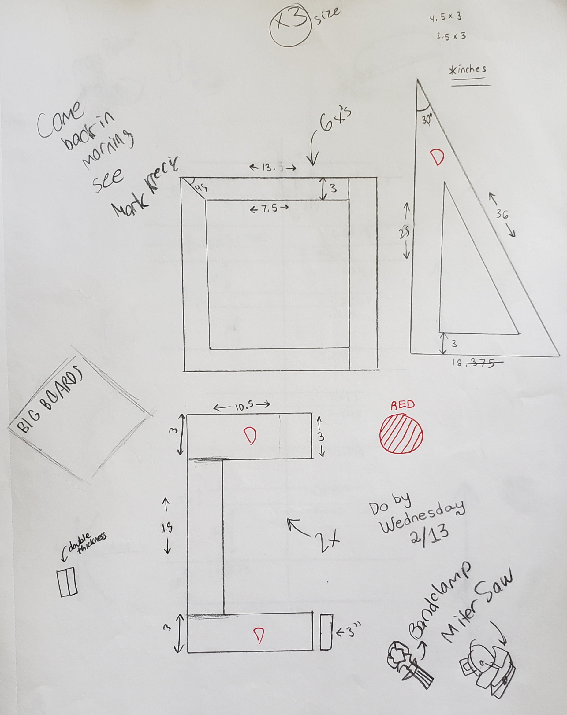 Dimension sketches for initial V2 Anxiety model.