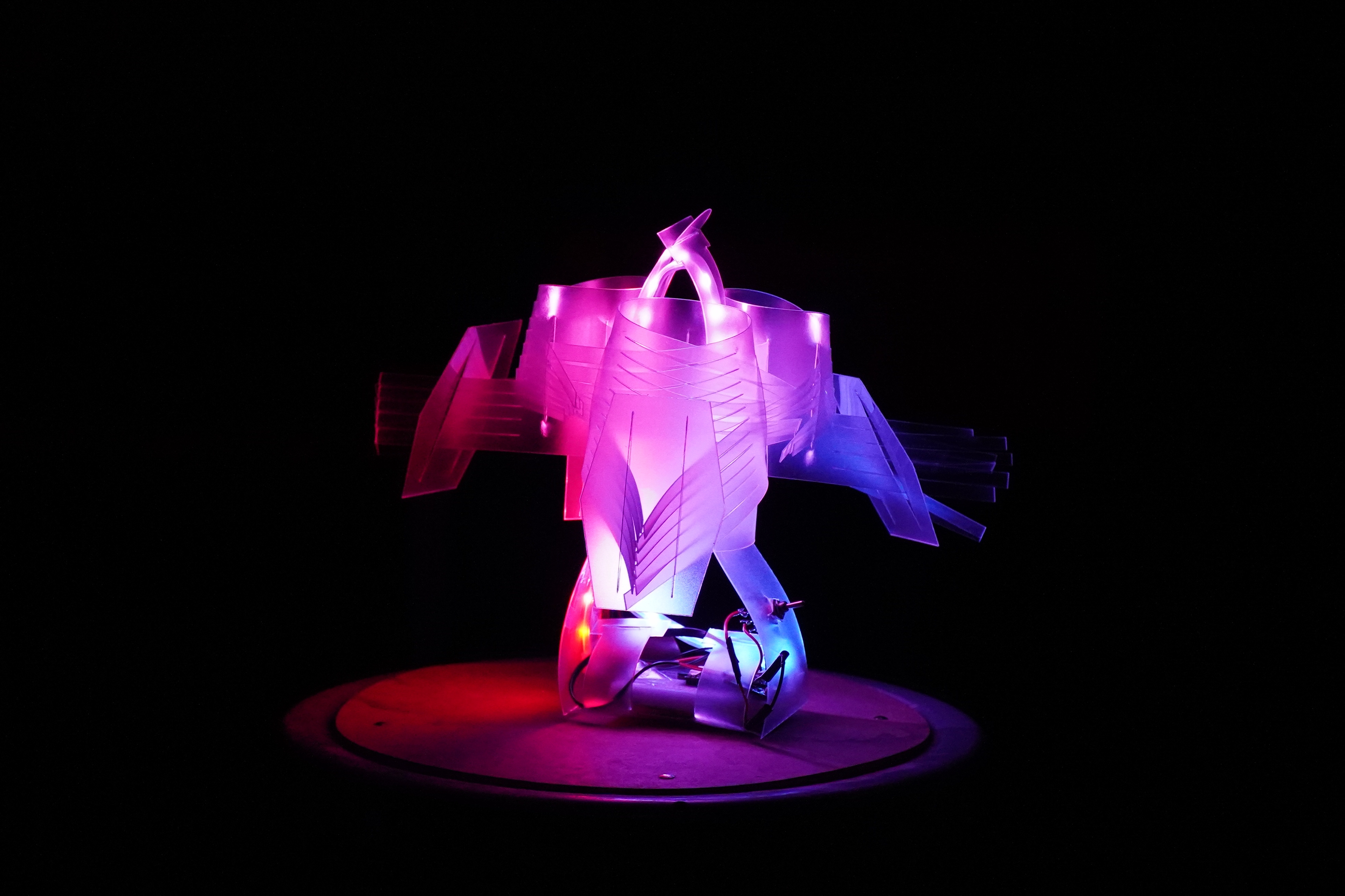 Image still showcasing the object's color and formal qualities.