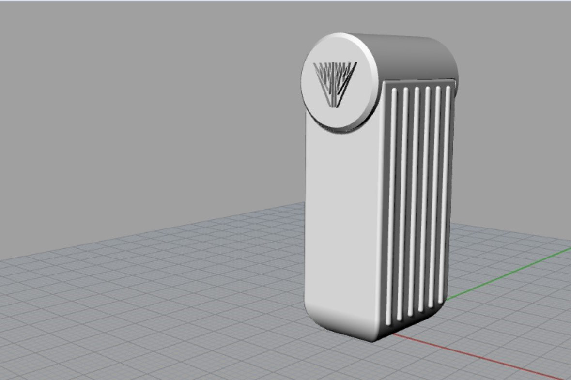 Model in Rhino Rendered Occlusion View