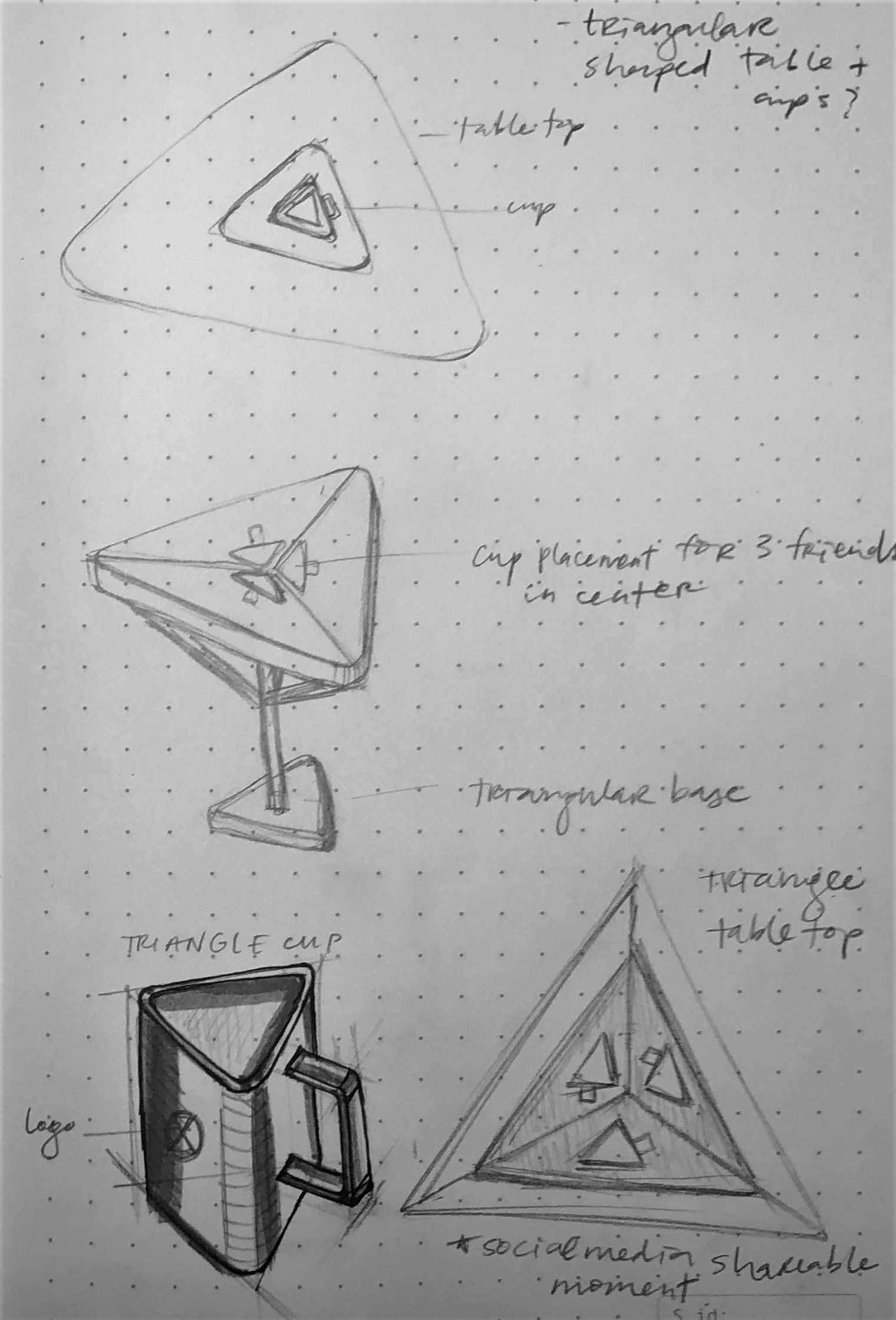 Concept Ideation of Cup and Table by Myself