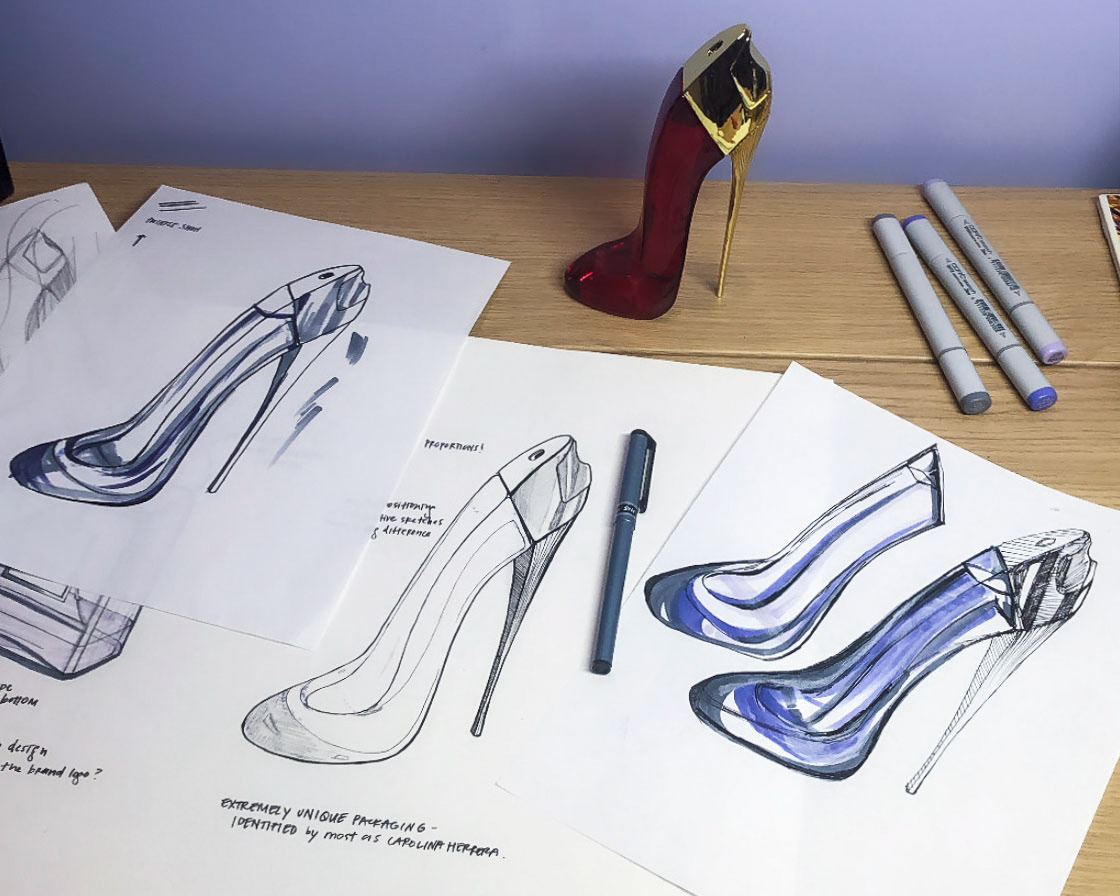 Process of study on Carolina Herrera