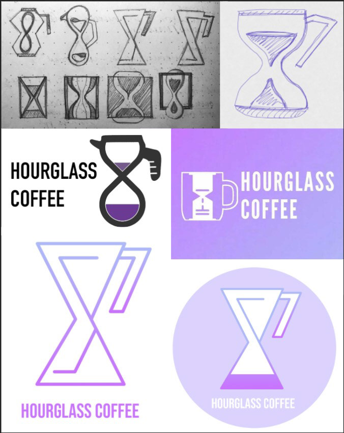 Logo Iterations by myself and Akhil Mulukutla