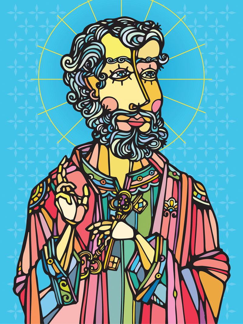 Ilustração de São Pedro por Ninhol