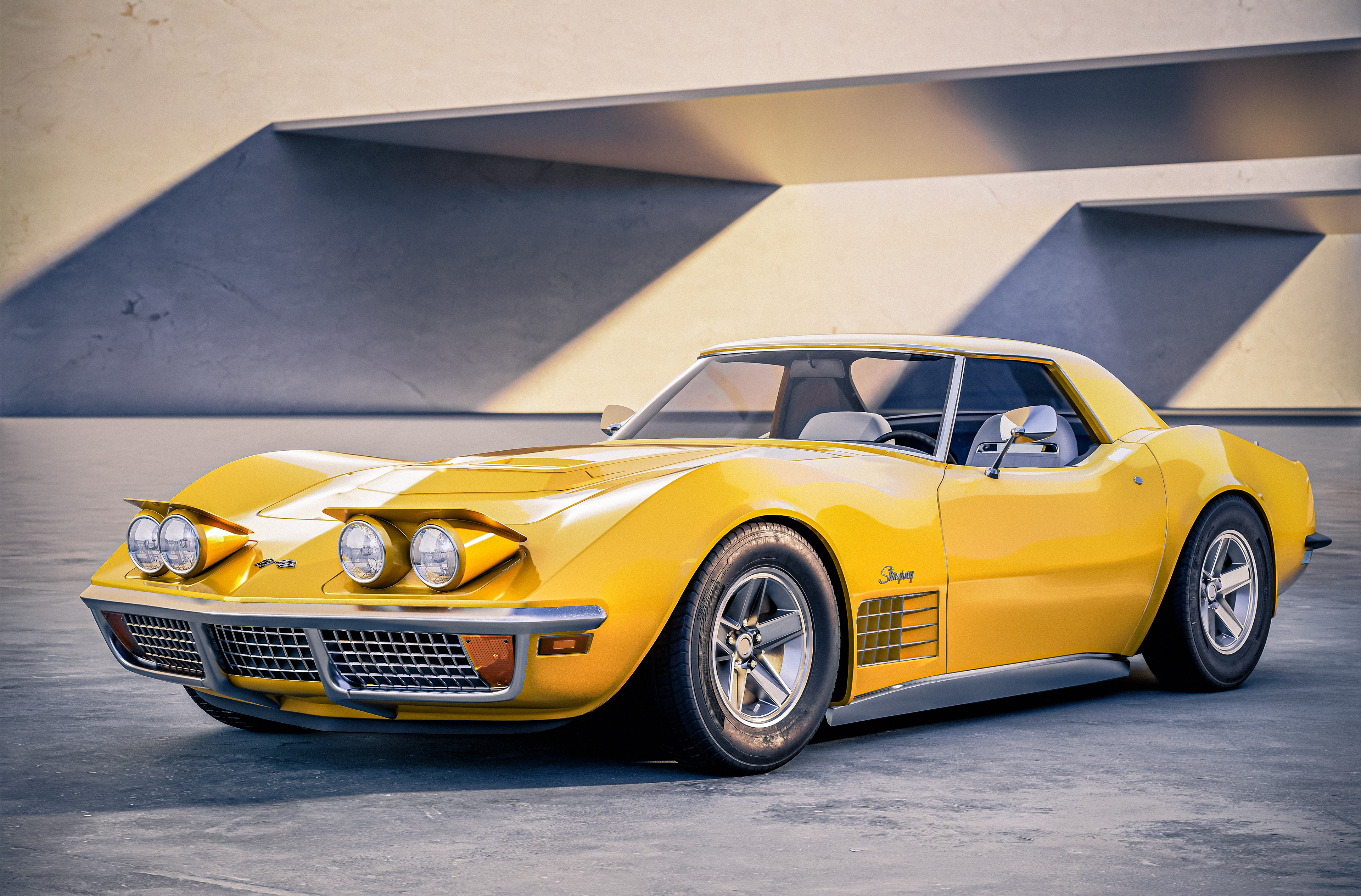 Unreal Engine - Lighting Study - 1970 Chevrolet Corvette ZR-1 C3