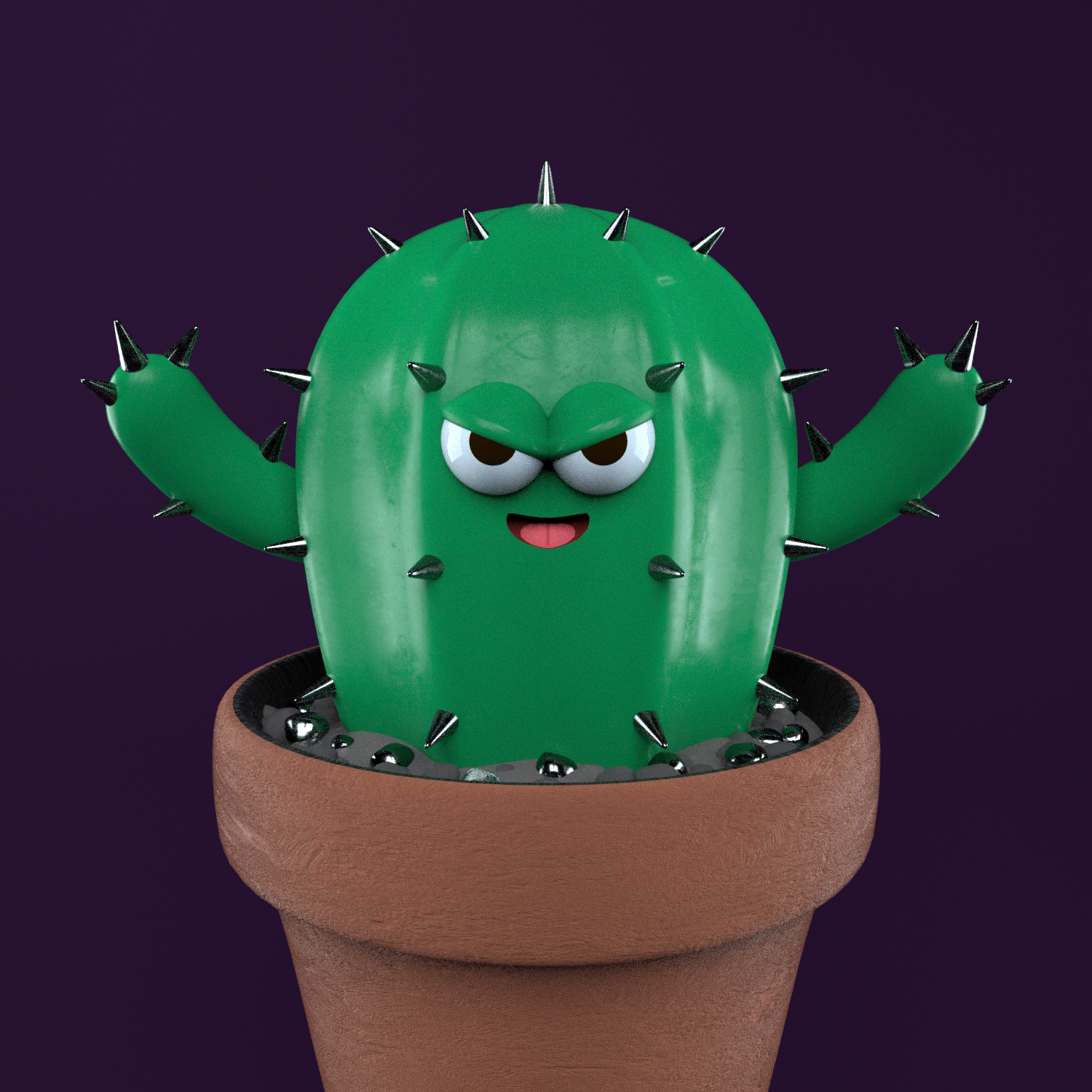 "Mischievous cactus" a personal piece for my portfolio