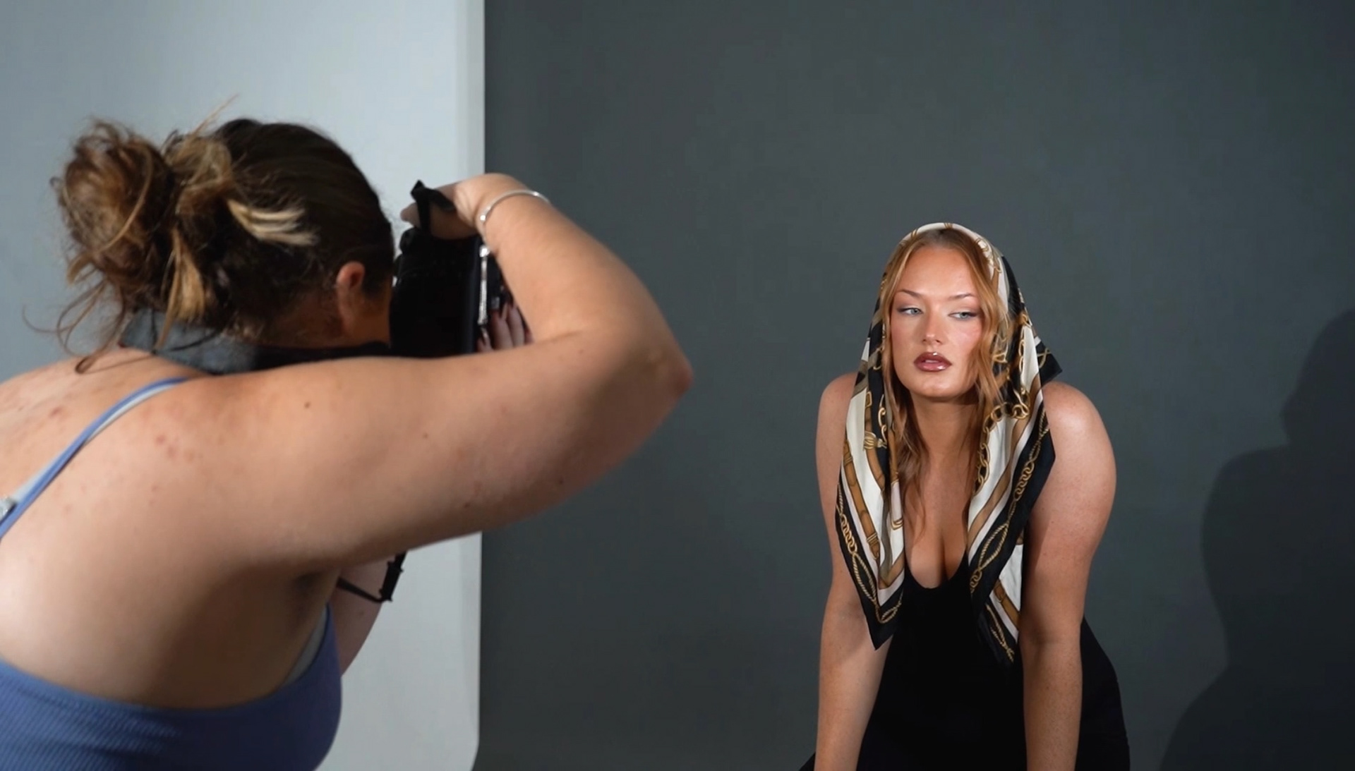 BTS of Maria Grace photography shoot