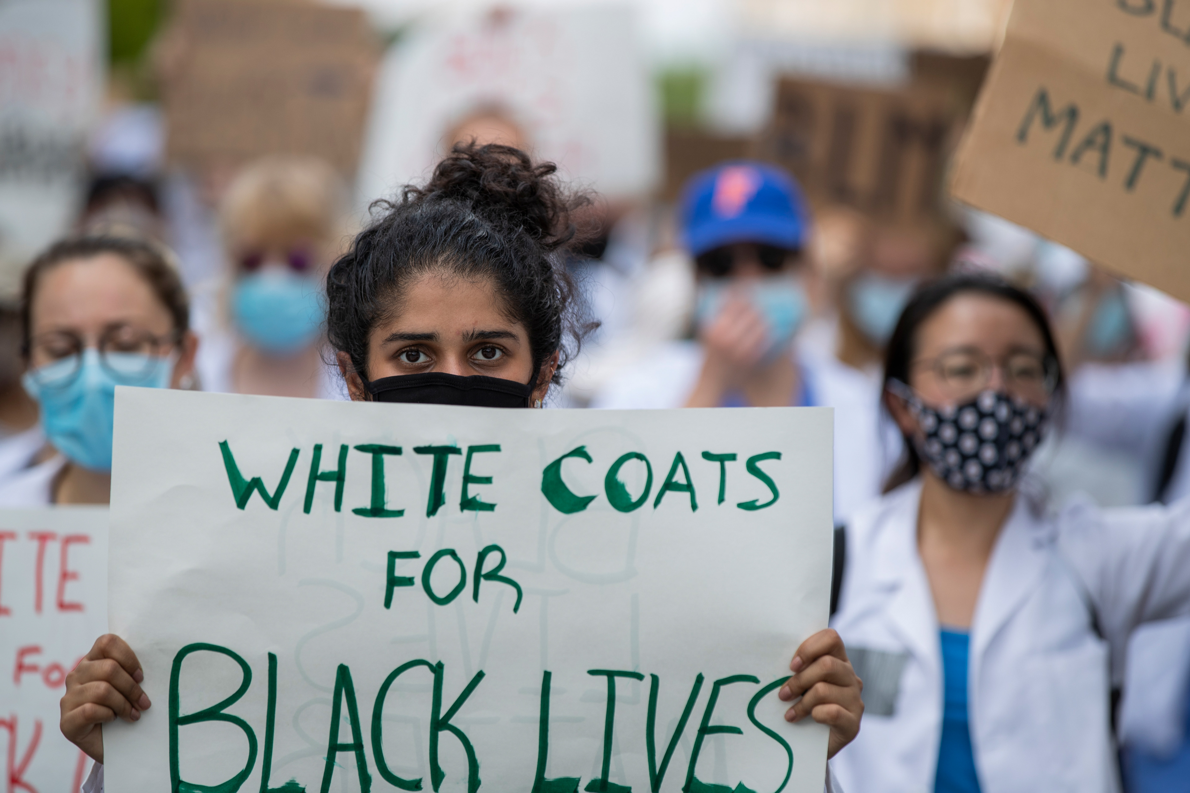Black Lives Matter march in Washington, DC on June 6, 2020. 