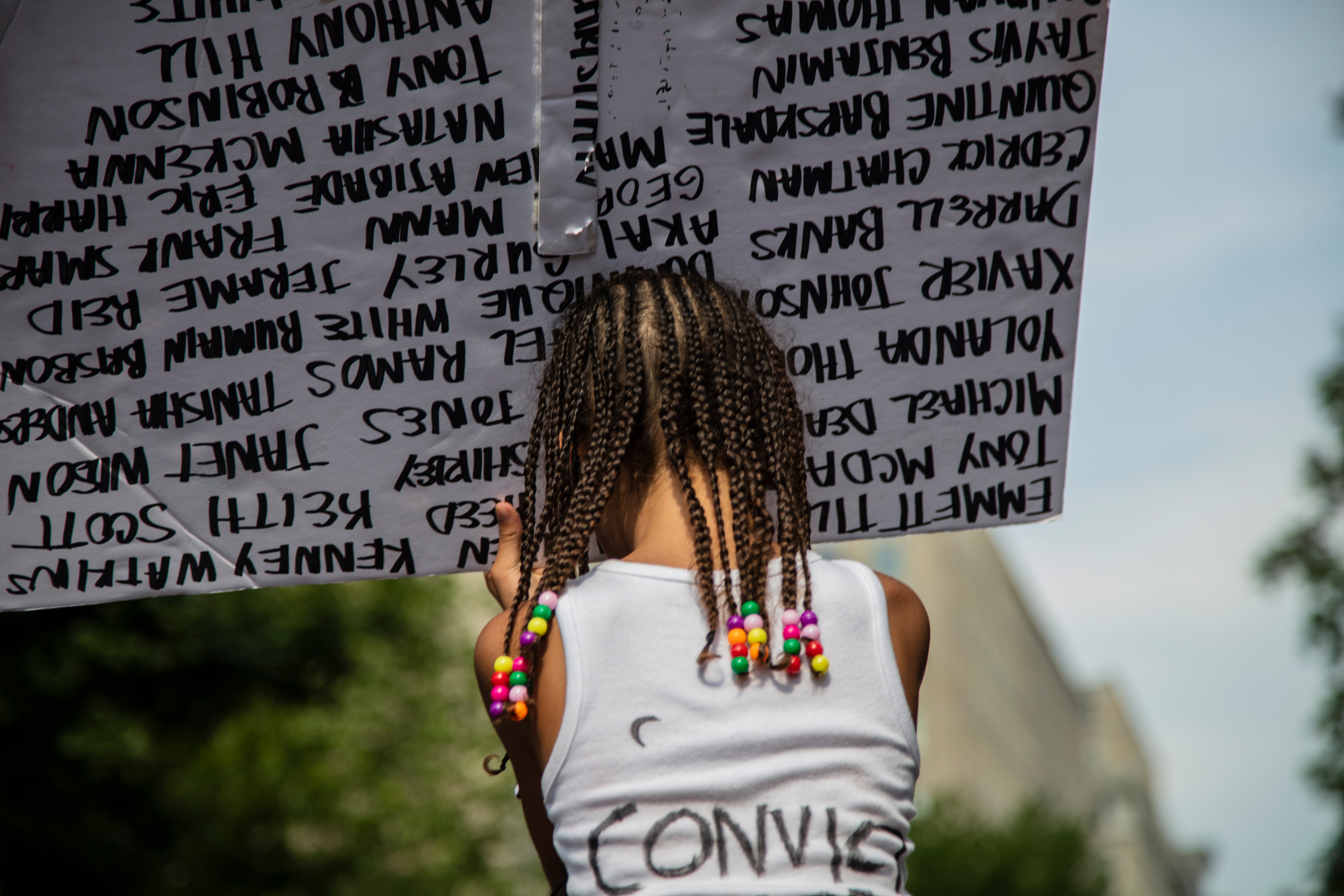 Black Lives Matter march in Washington, DC on June 6, 2020. 