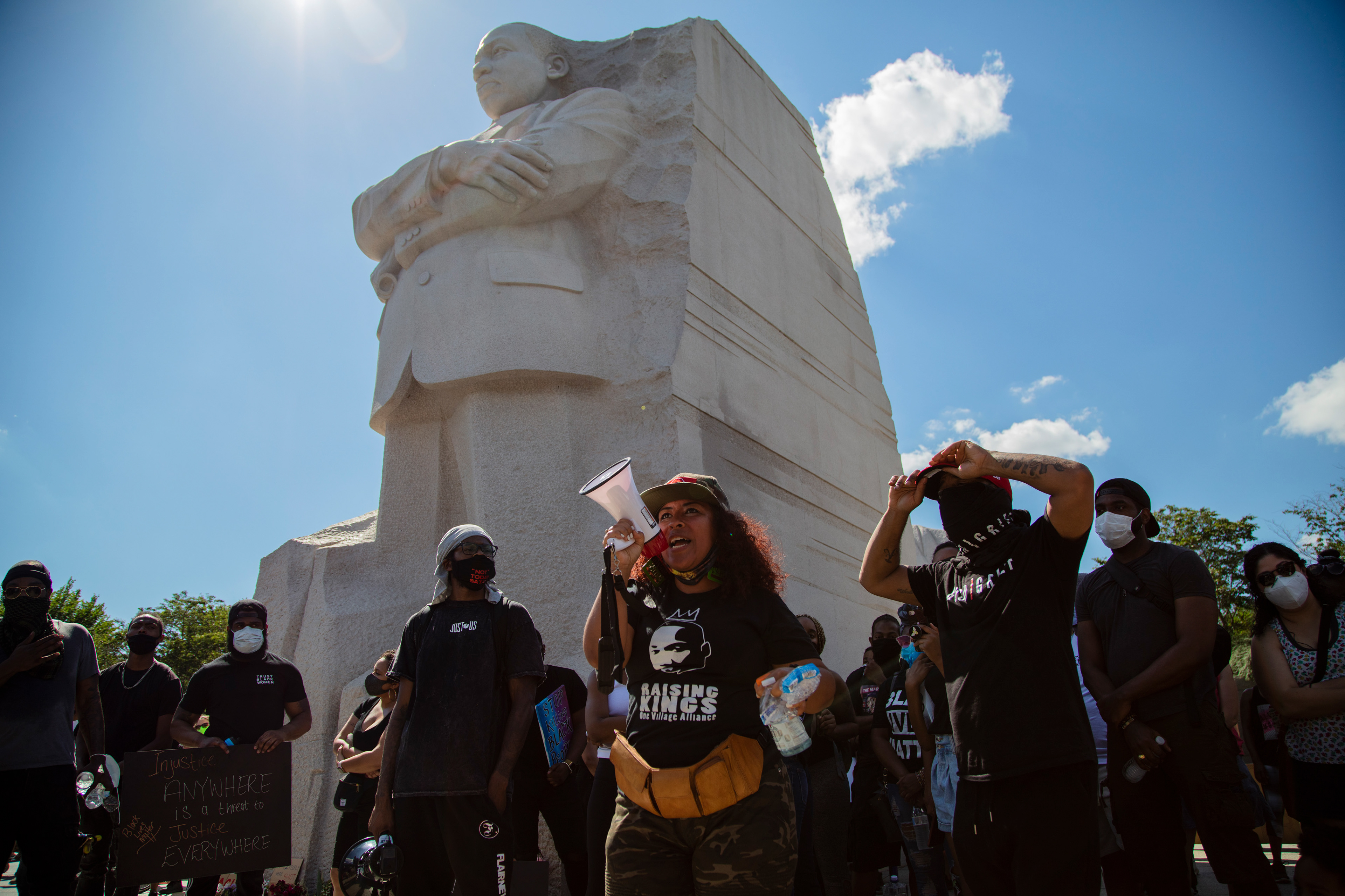 Black Lives Matter march in Washington, DC on June 6, 2020. 