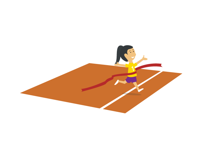Illustration of runner