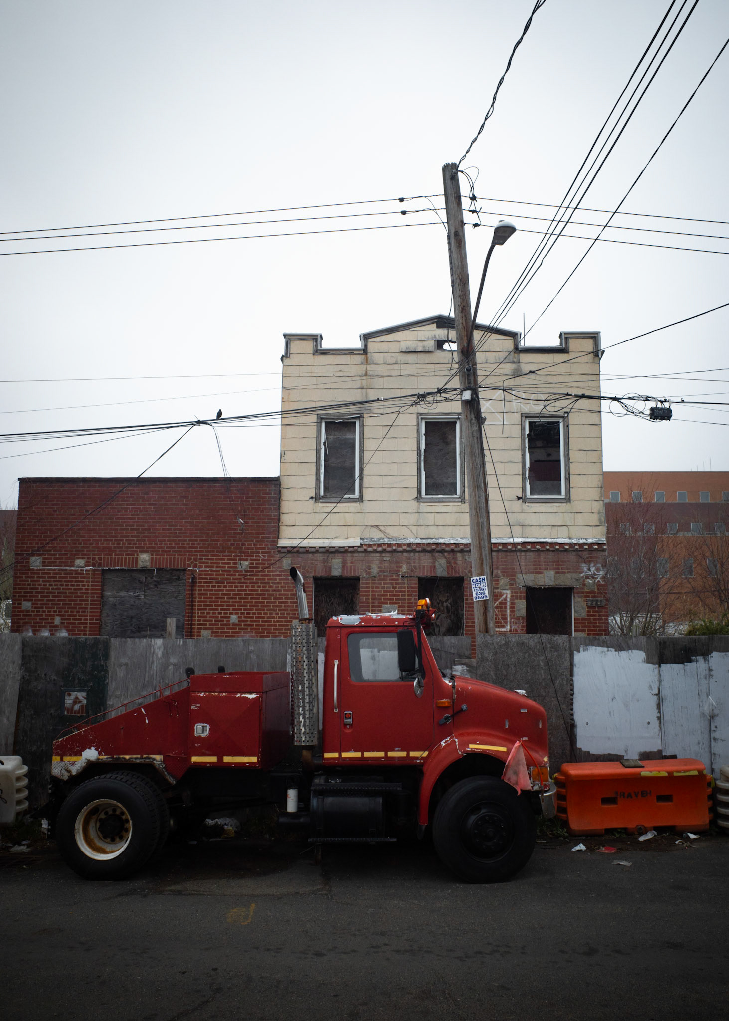 22. Red Truck and Abandoned House