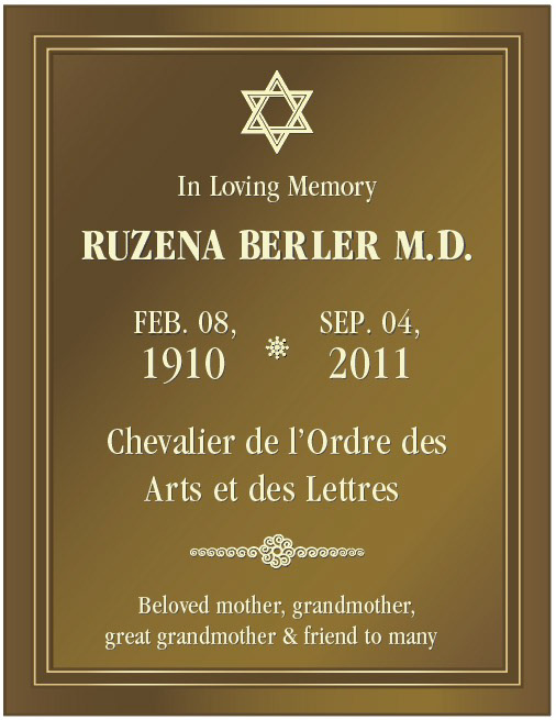 Mecca Stones Design #12 - 39"x30" Bronze Marker