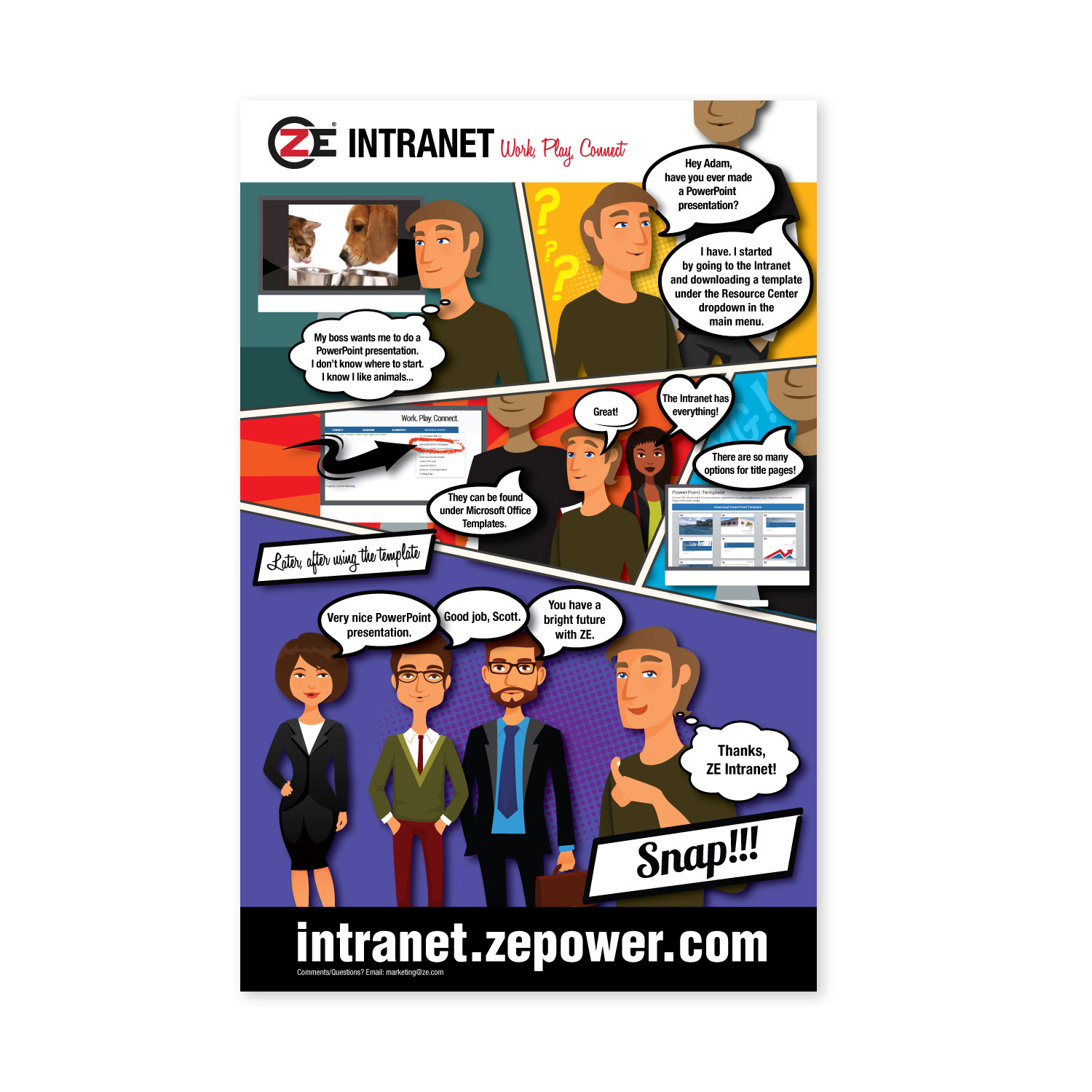 Intranet posters