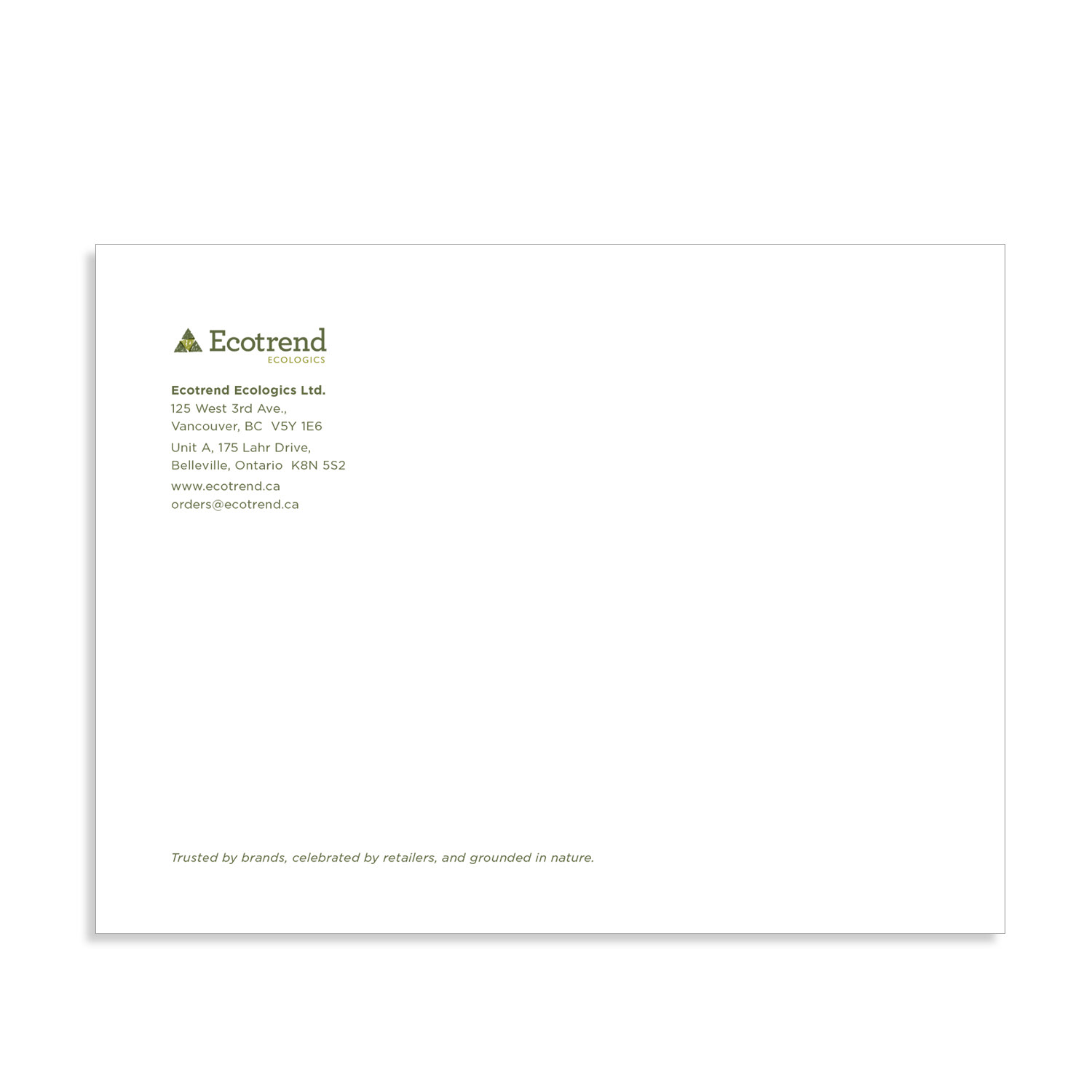 Ecotrend Corporate Materials