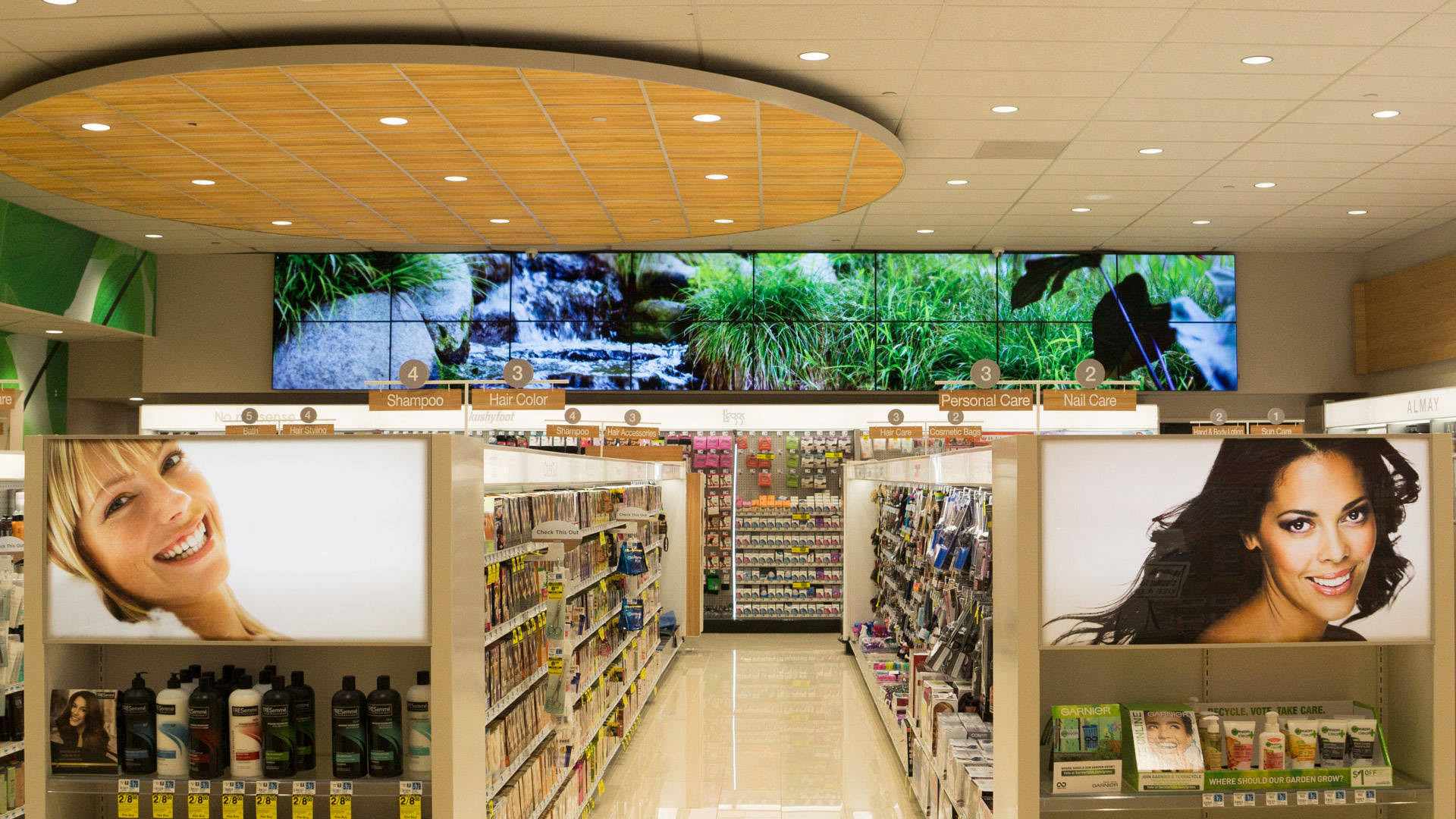 Beverly Hills Rite Aid Store with Video Wall Theme in Background