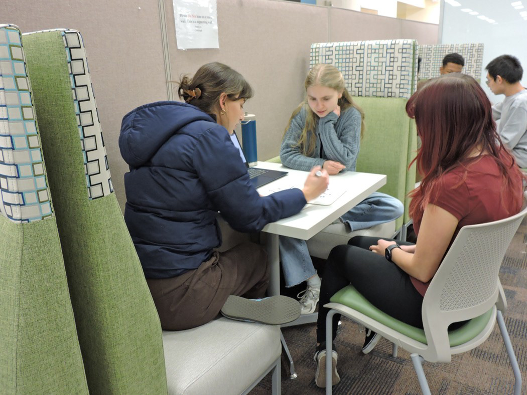 Study booths for focused work in the CTL space