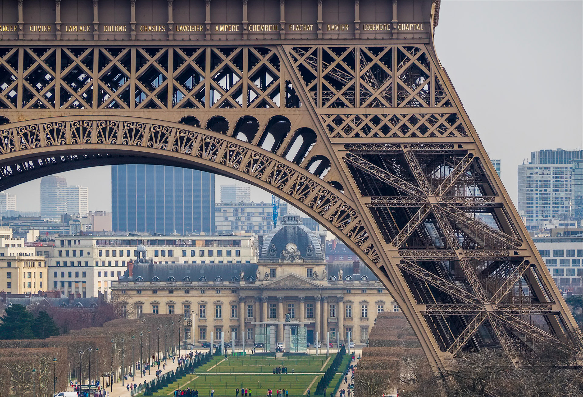 Paris-Eiffel tower close up