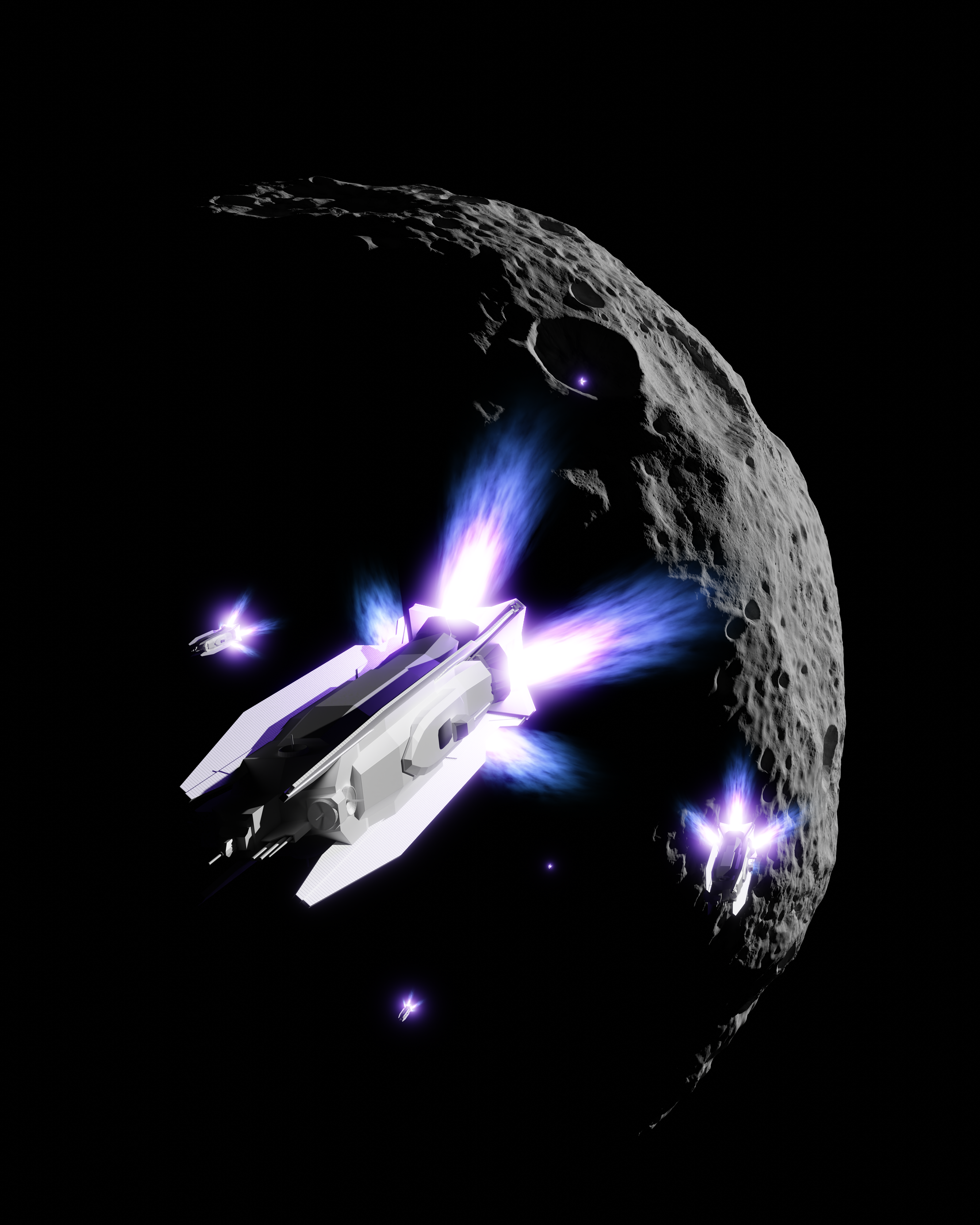 Attack ships previs render