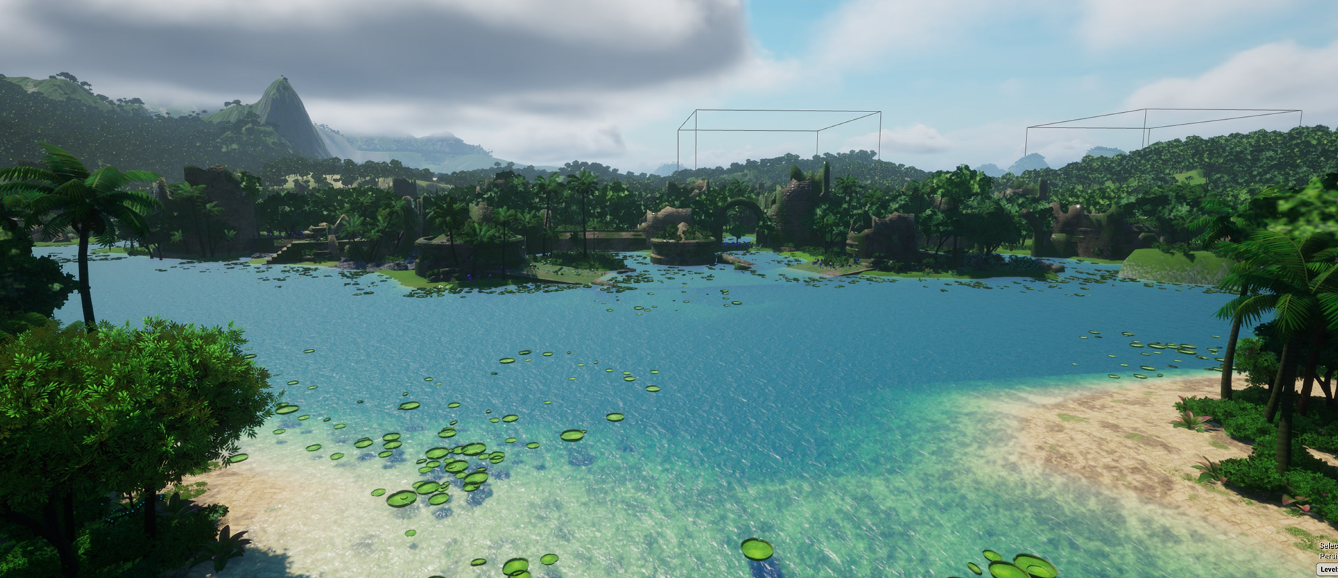 View of ruined city