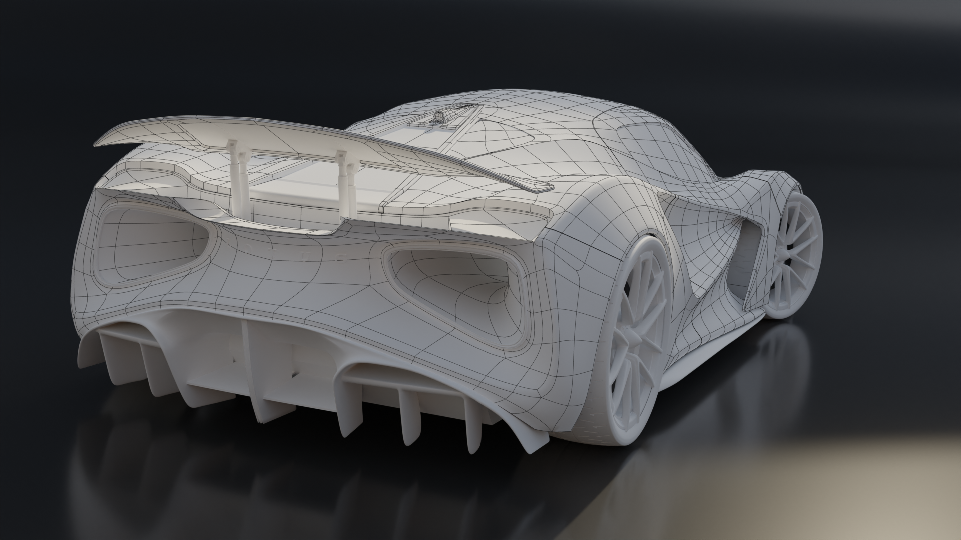 Wireframe rear