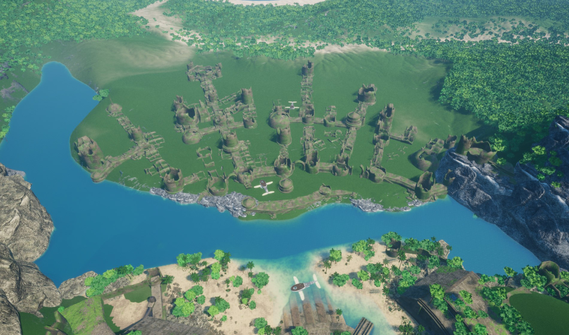 Ruined city with no foliage