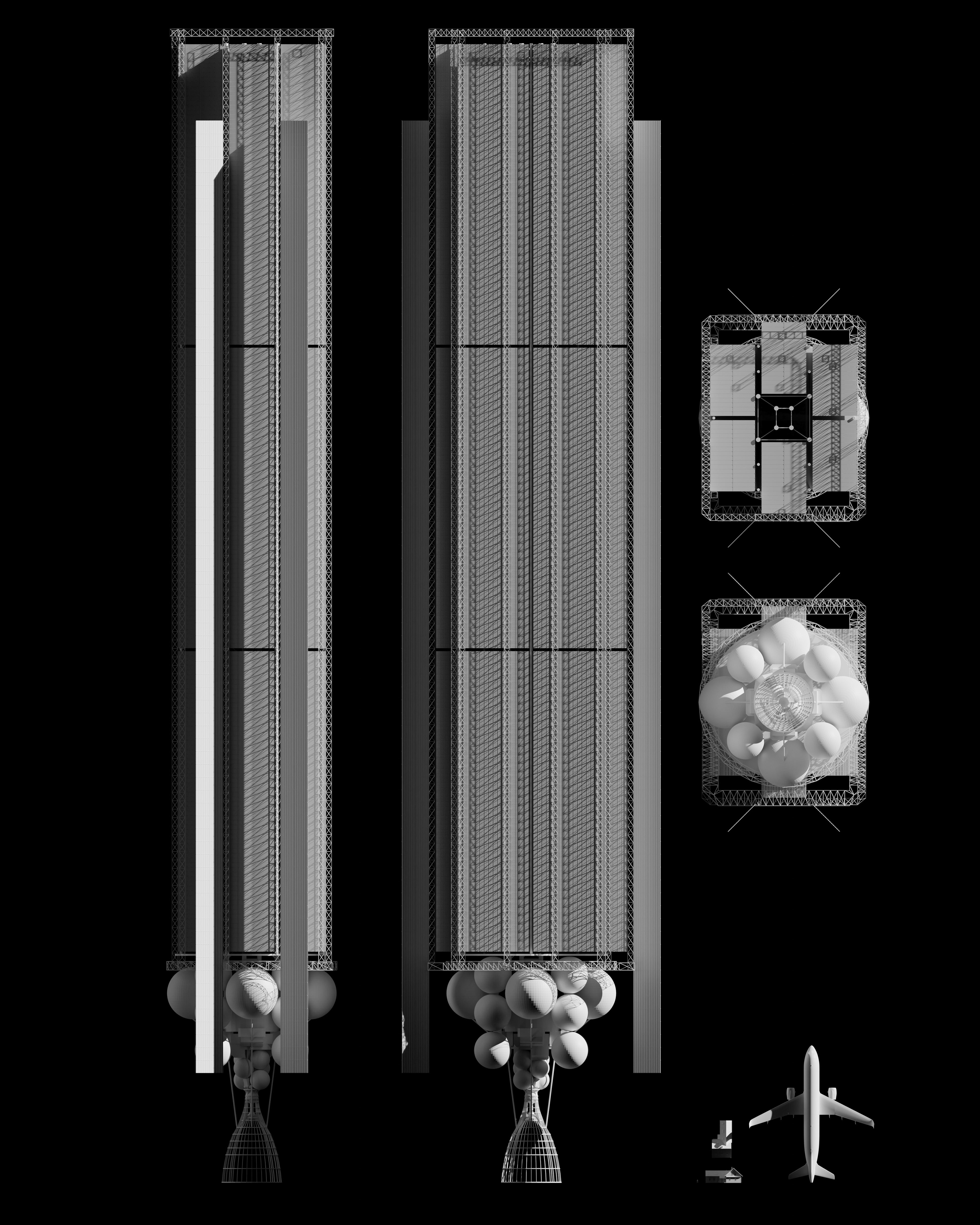 Space freighter concept model