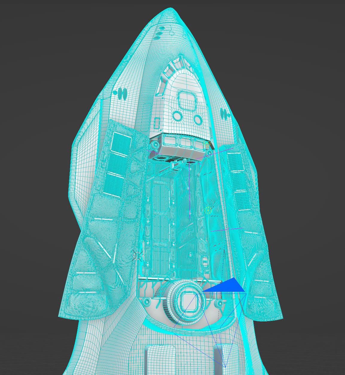 Cargo bay wireframe