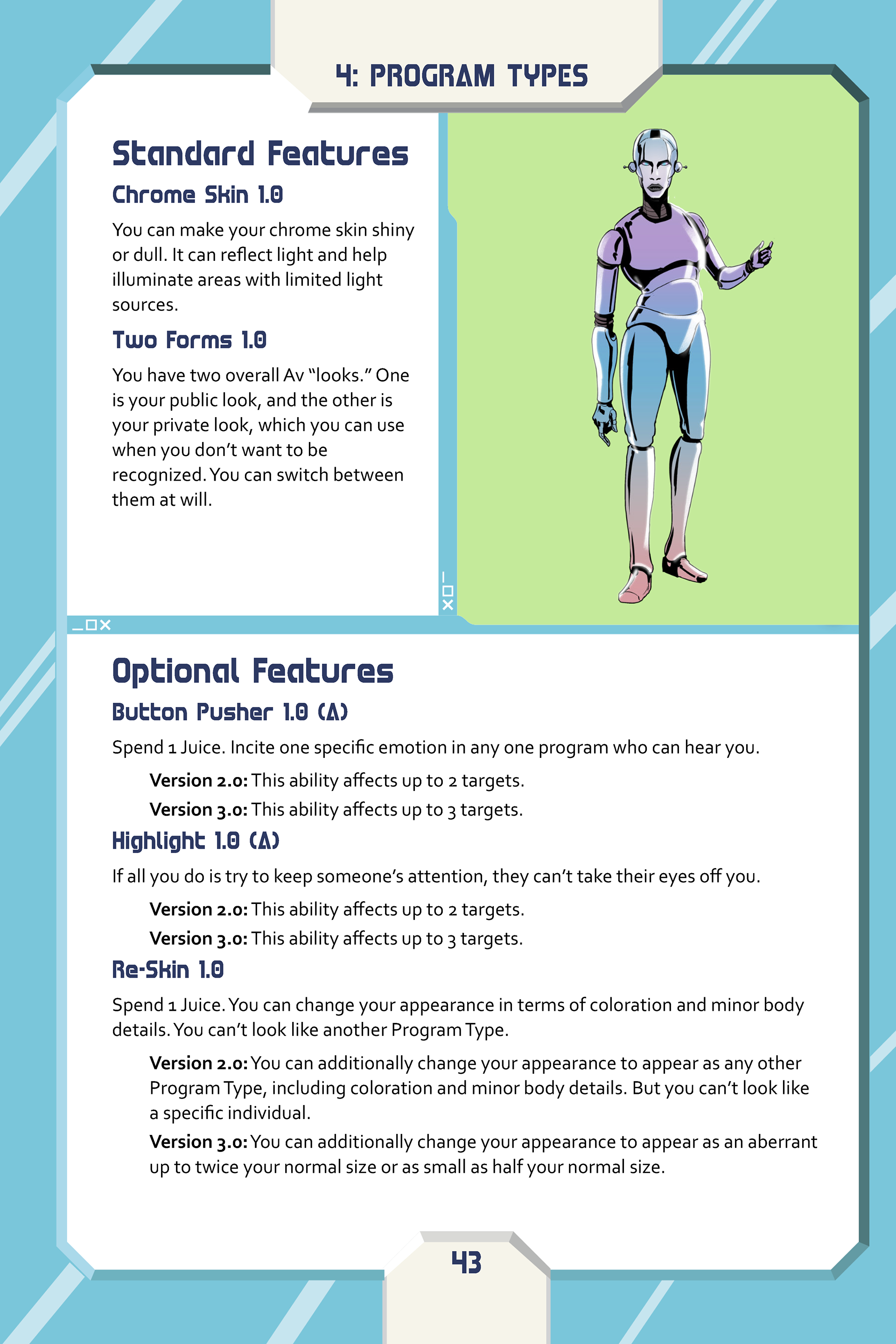 Code Warrior Layout - graphic elements designed by Anita art by Dan Morrison