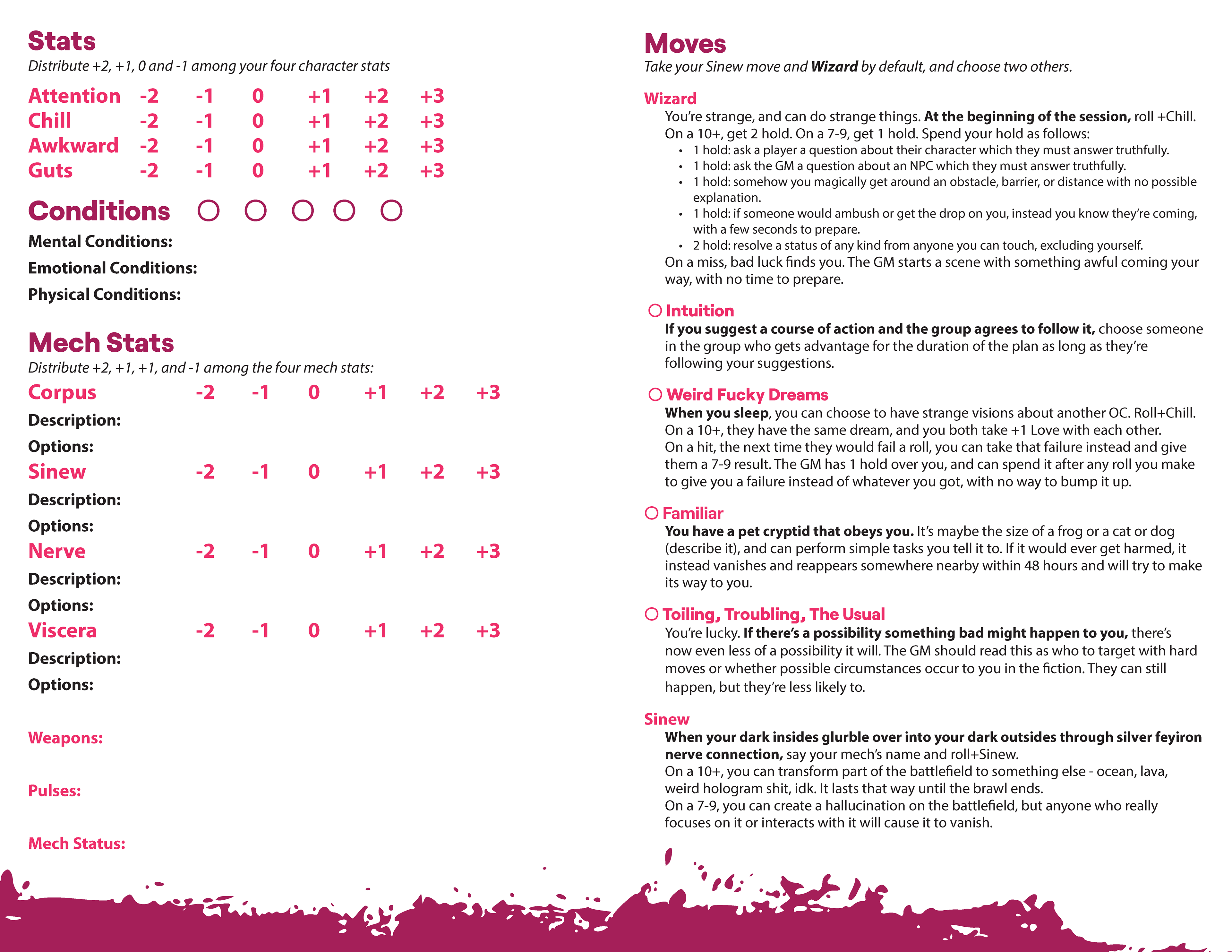 Extreme Meatpunks Forever playbook design