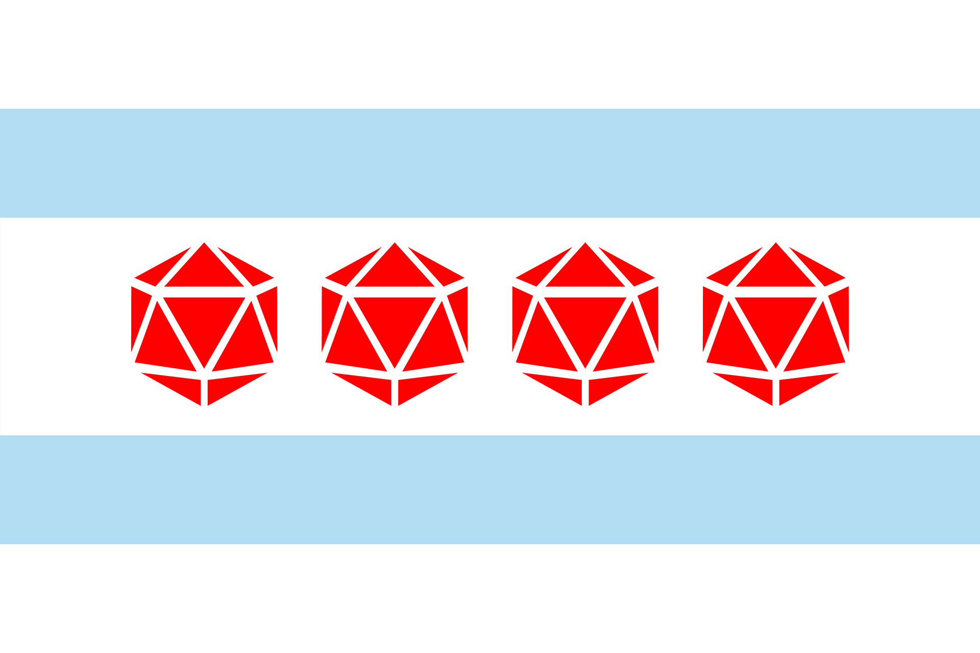 TheNoirEnigma Chicago Dice Flag