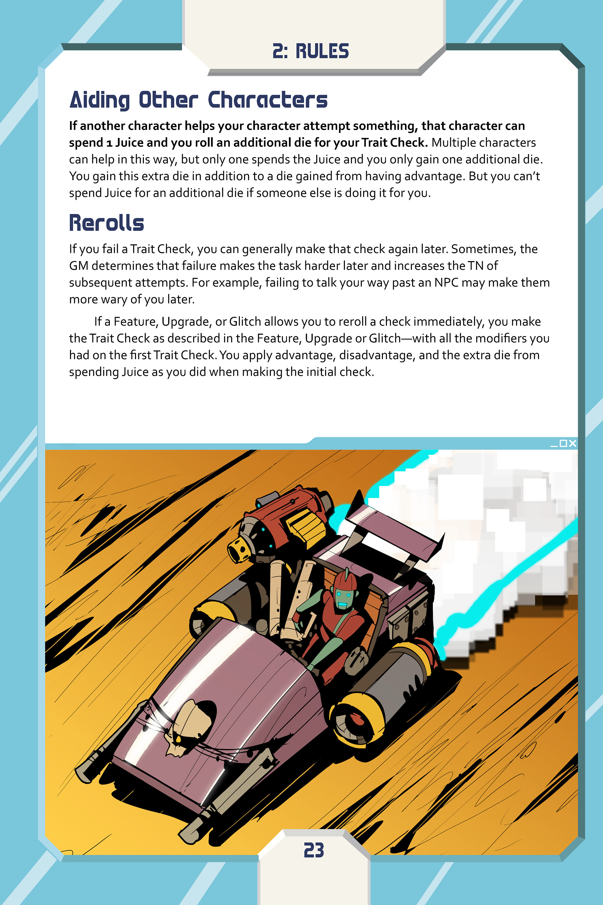 Code Warrior Layout - graphic elements designed by Anita art by Dan Morrison