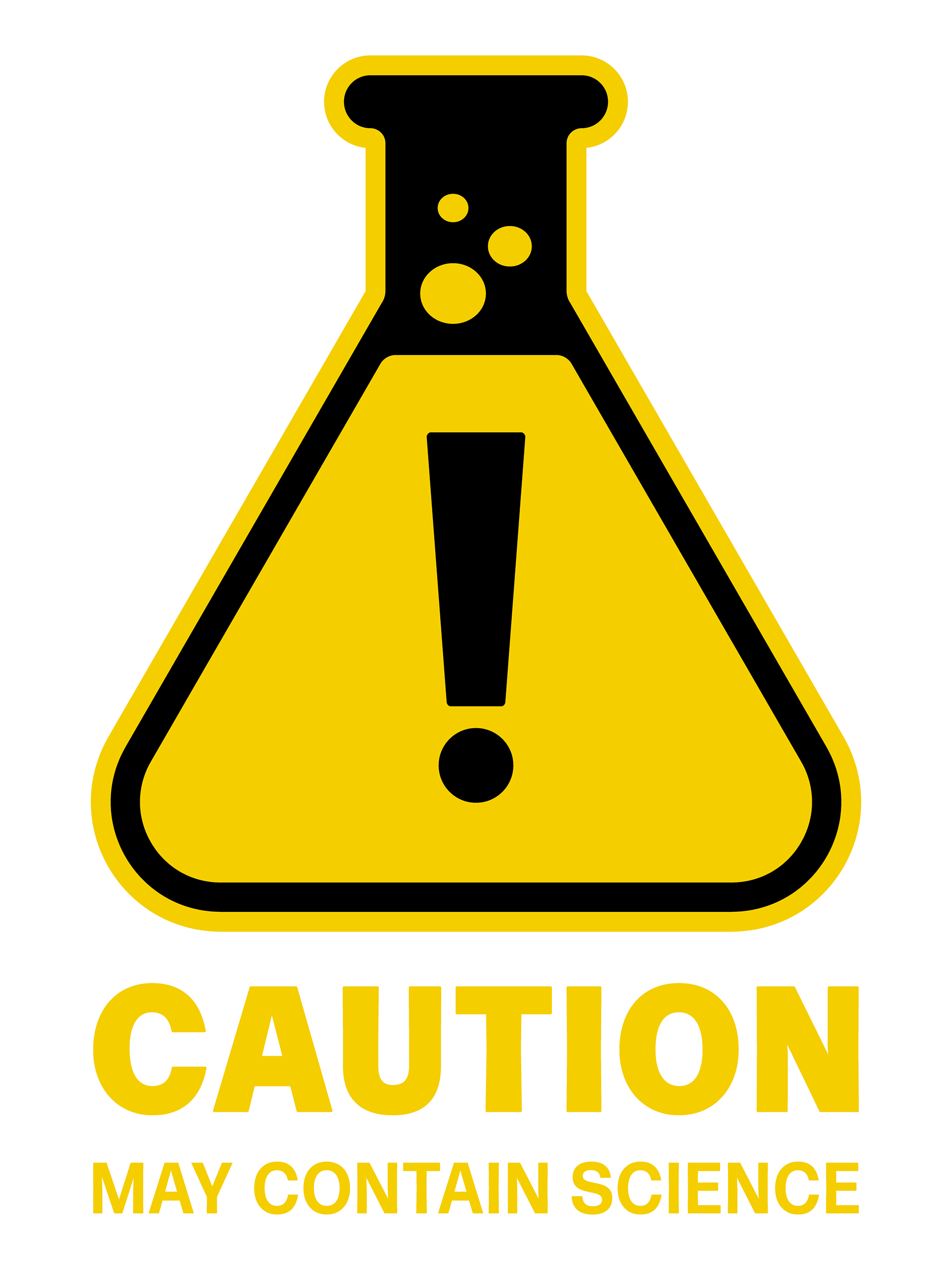Caution May Contain Science Erlenmeyer Flask