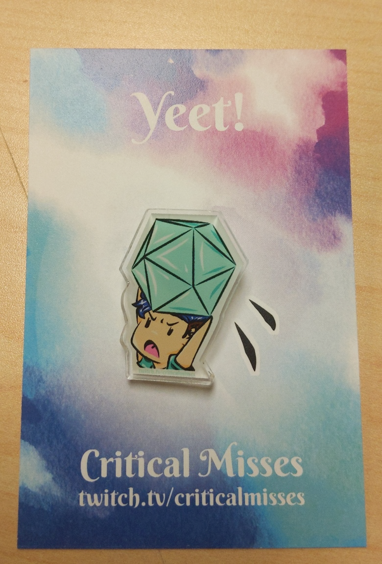 Dice Yeet Emote Pin