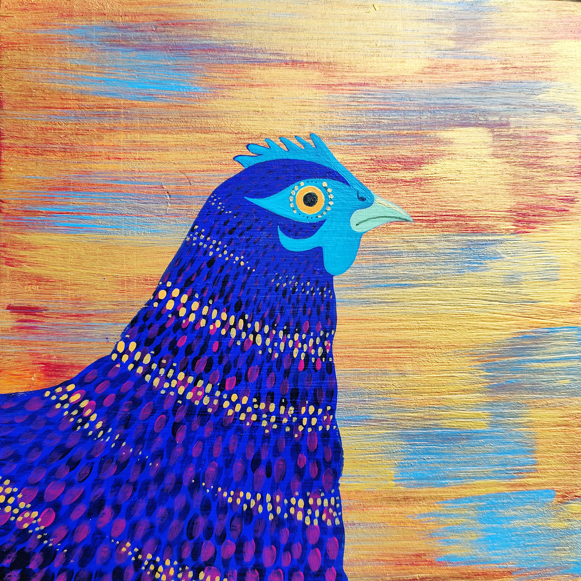 "Gallina piccola 1" 20x20cm