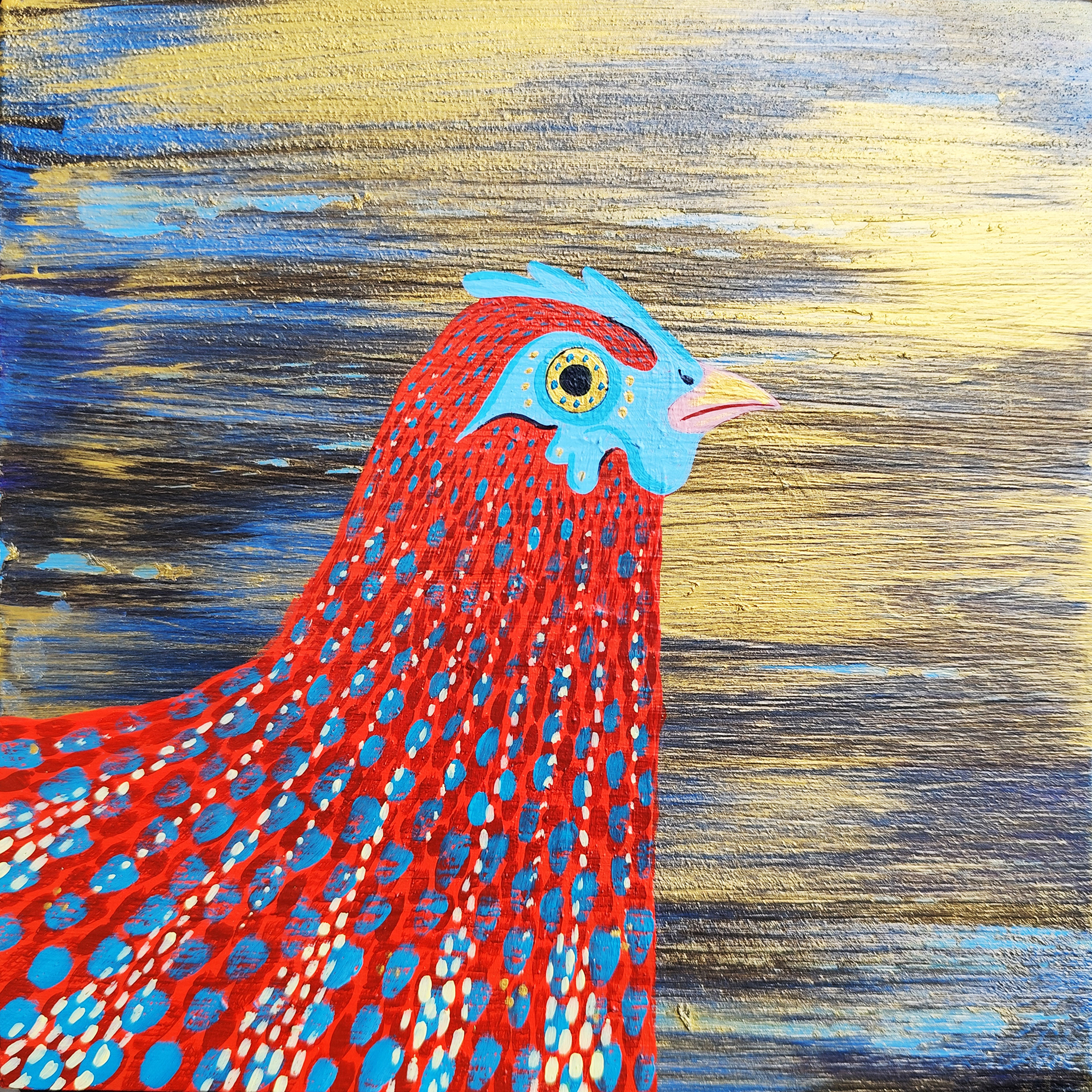 "Gallina piccola 2" 20x20cm