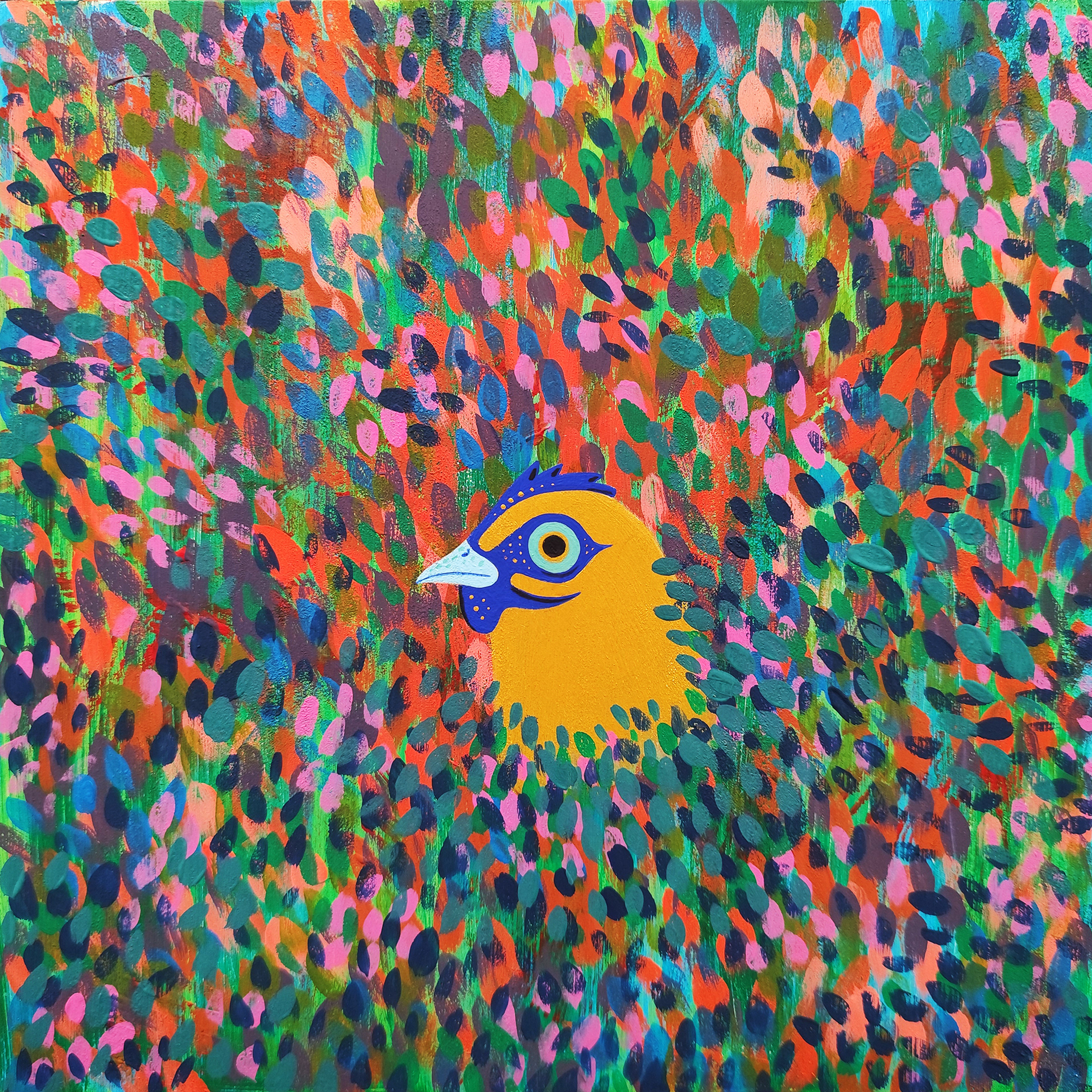 "Gallina nascosta" 30x30cm