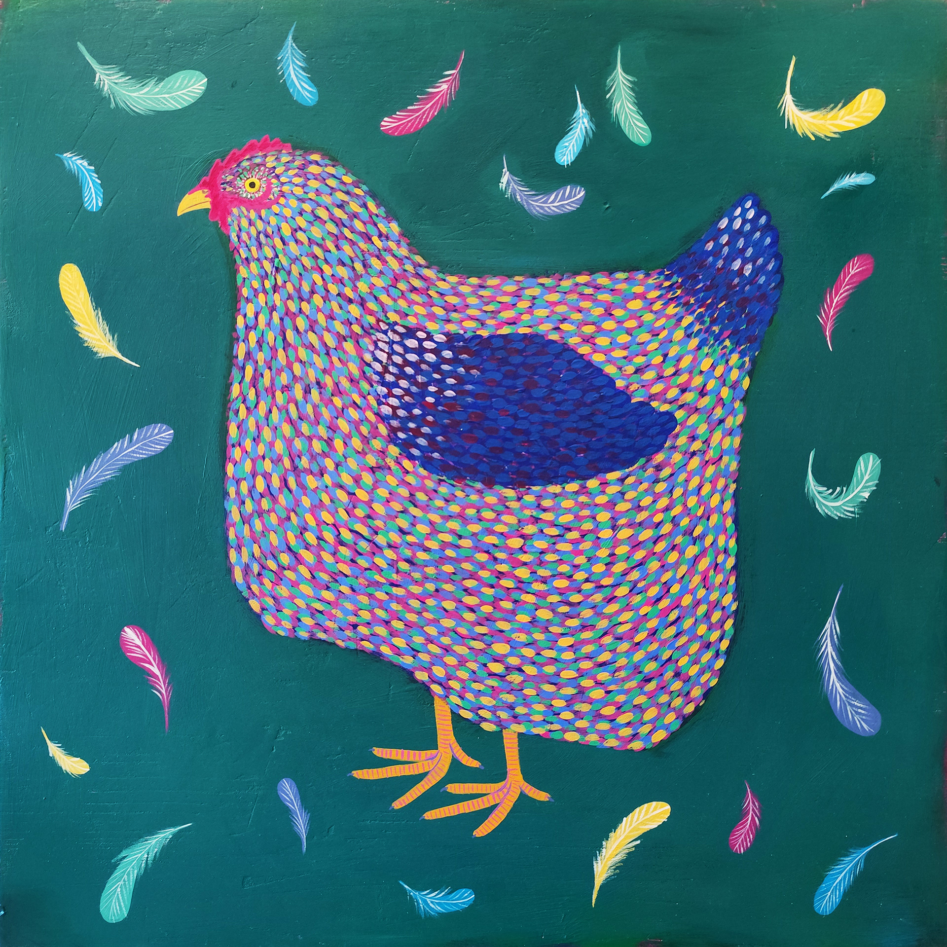 "Gallina 1" 50x50cm VENDUTA