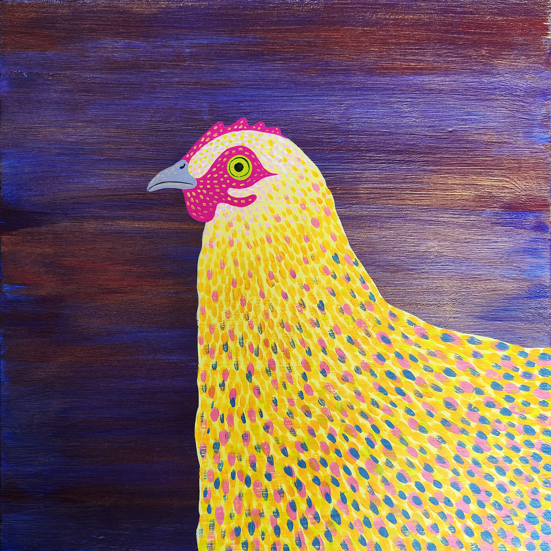 "Gallina 7" 30x30cm VENDUTA