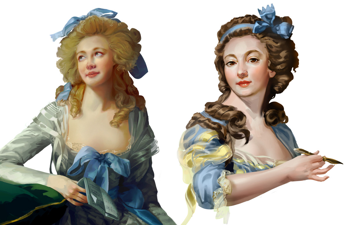 [2025 update] DTIYS of Madame Le Brun's Madame Grand (1783) & Marie-Gabrielle Capet's Self-Portrait (1783)