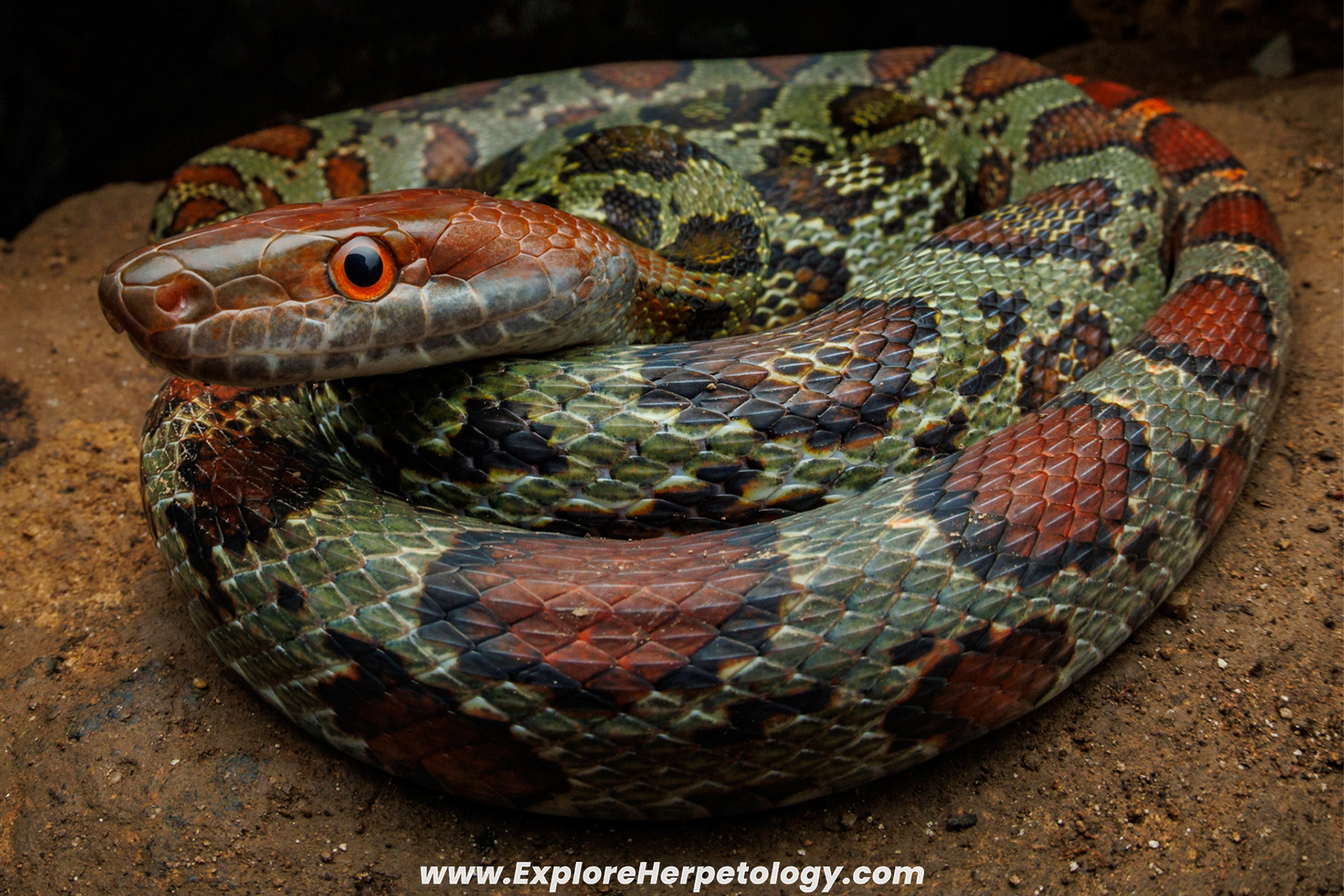 Moellendorff's cave ratsnake (Elaphe moellendorffi).
