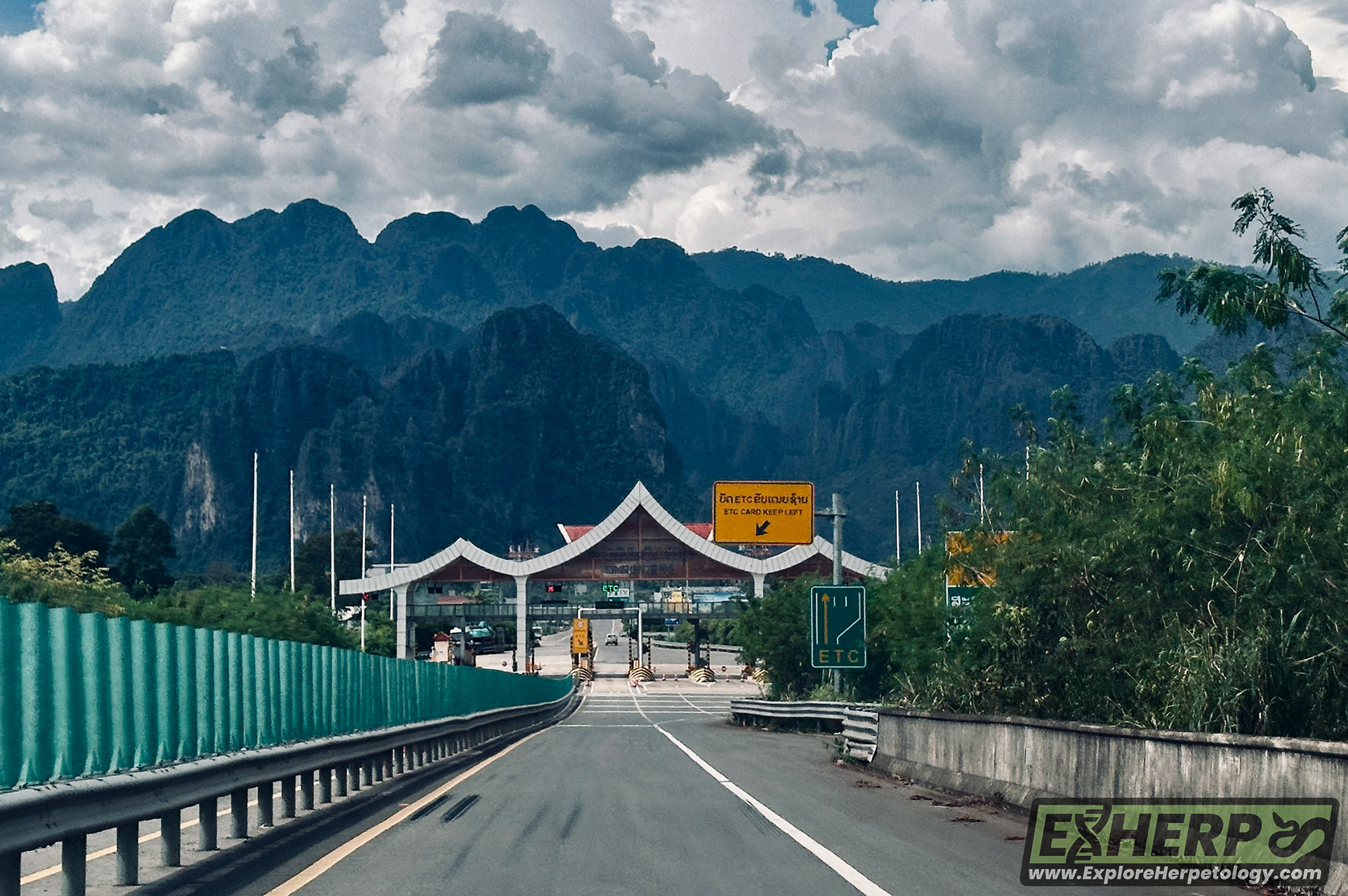 The entrance to Vang Vieng.