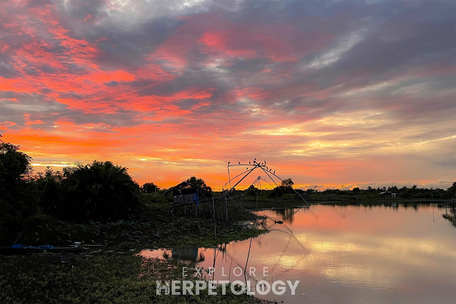 Sunset over Thale Noi.