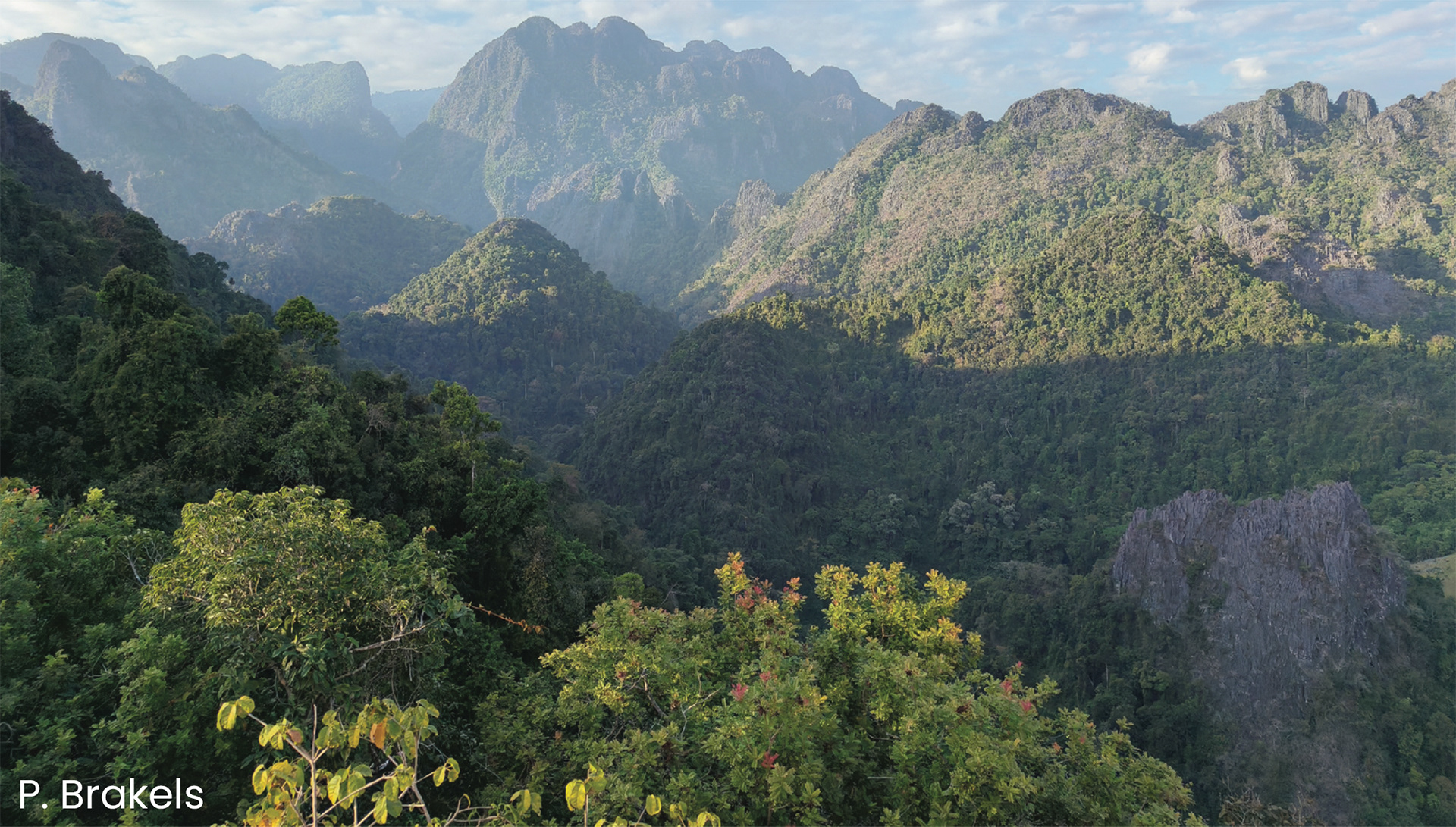 Vang Vieng limestone karst massif.